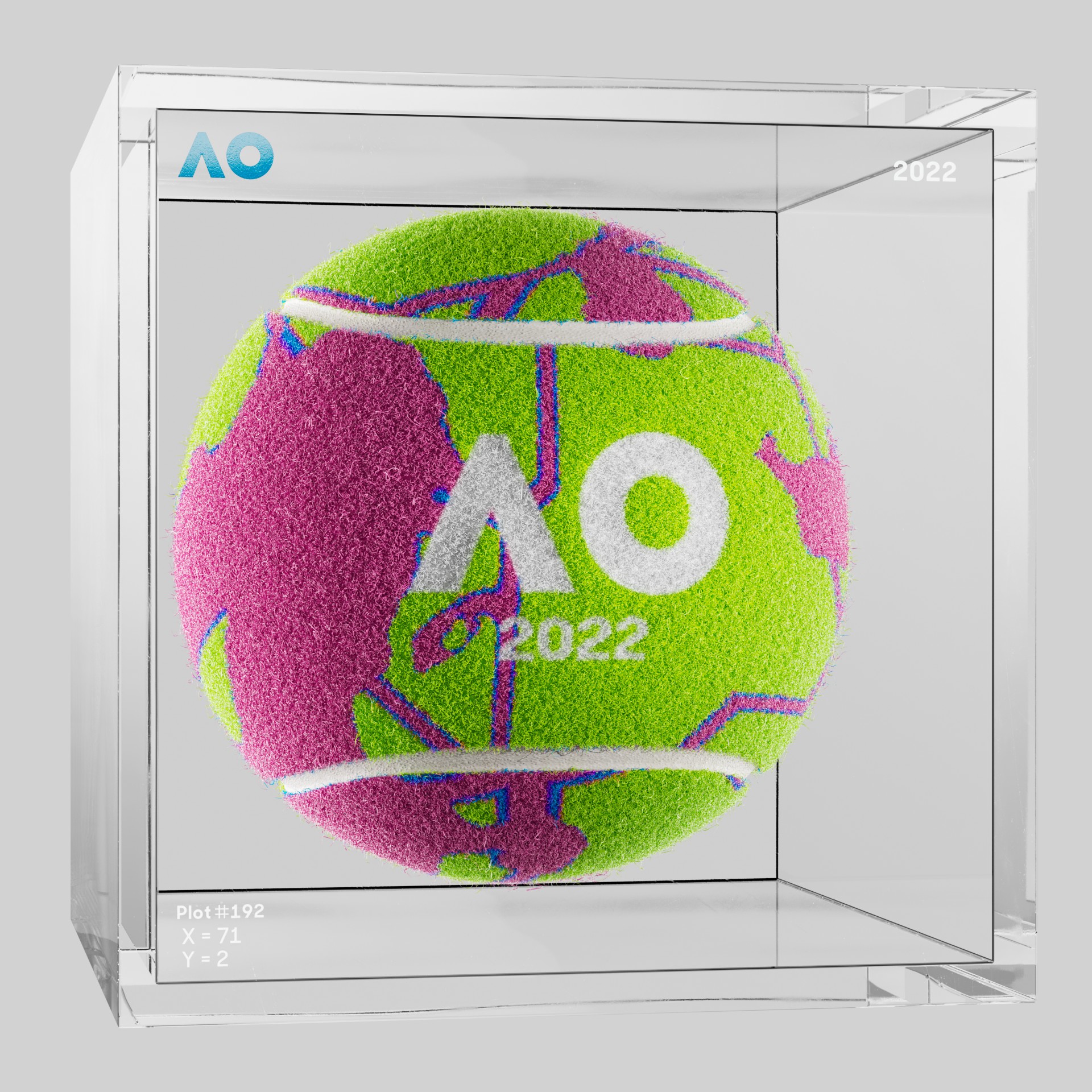 The Australian Open - The Australian Open Art Ball - AO Art Ball #4694 - NFT # 4694