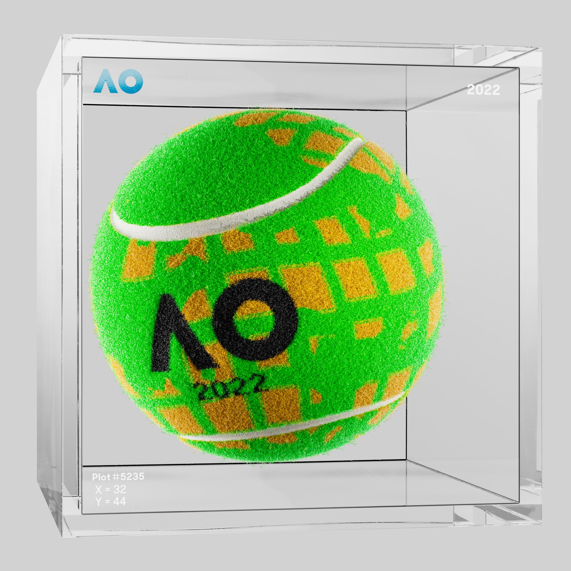 The Australian Open - The Australian Open Art Ball - AO Art Ball #4696 - NFT # 4696