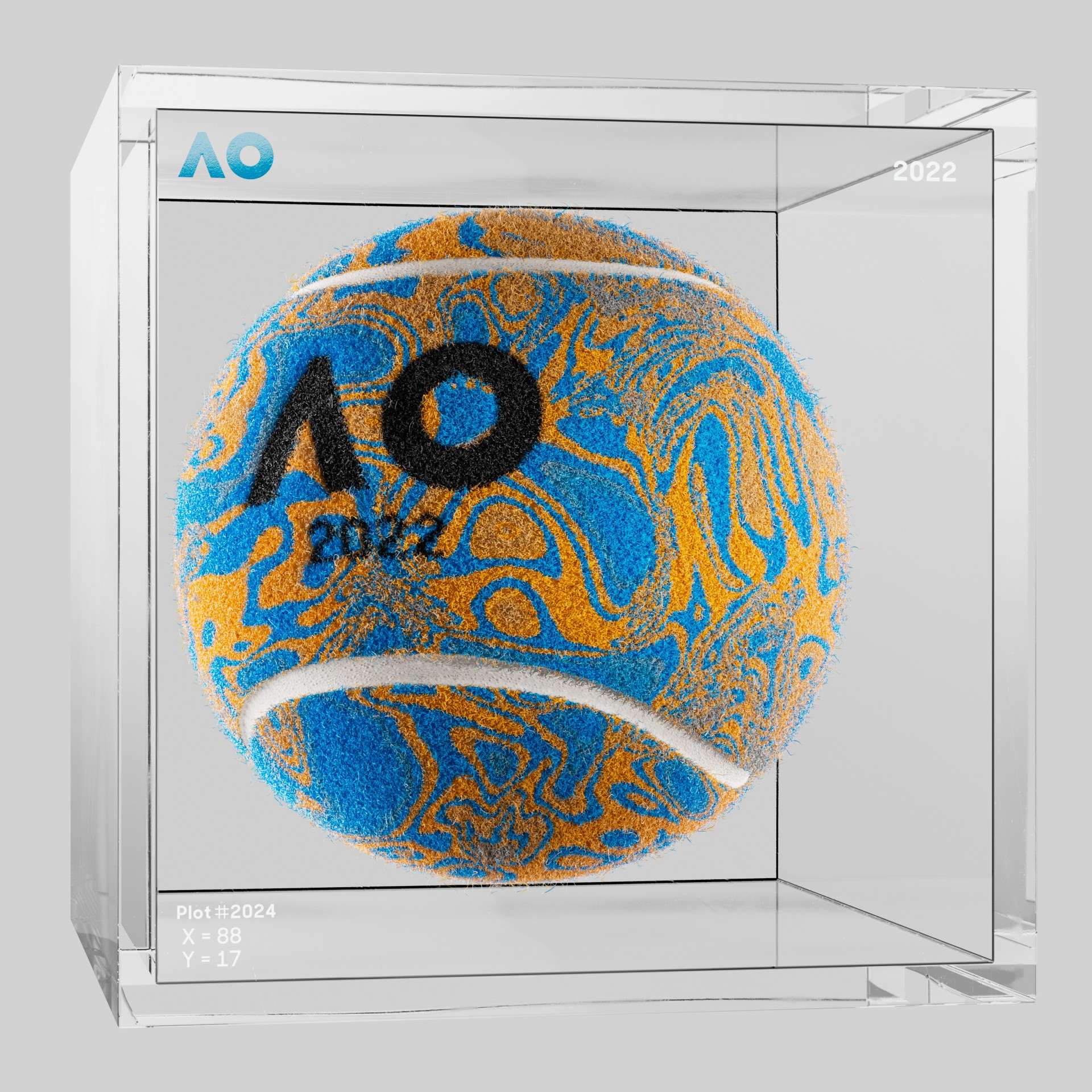 The Australian Open - The Australian Open Art Ball - AO Art Ball #4697 - NFT # 4697
