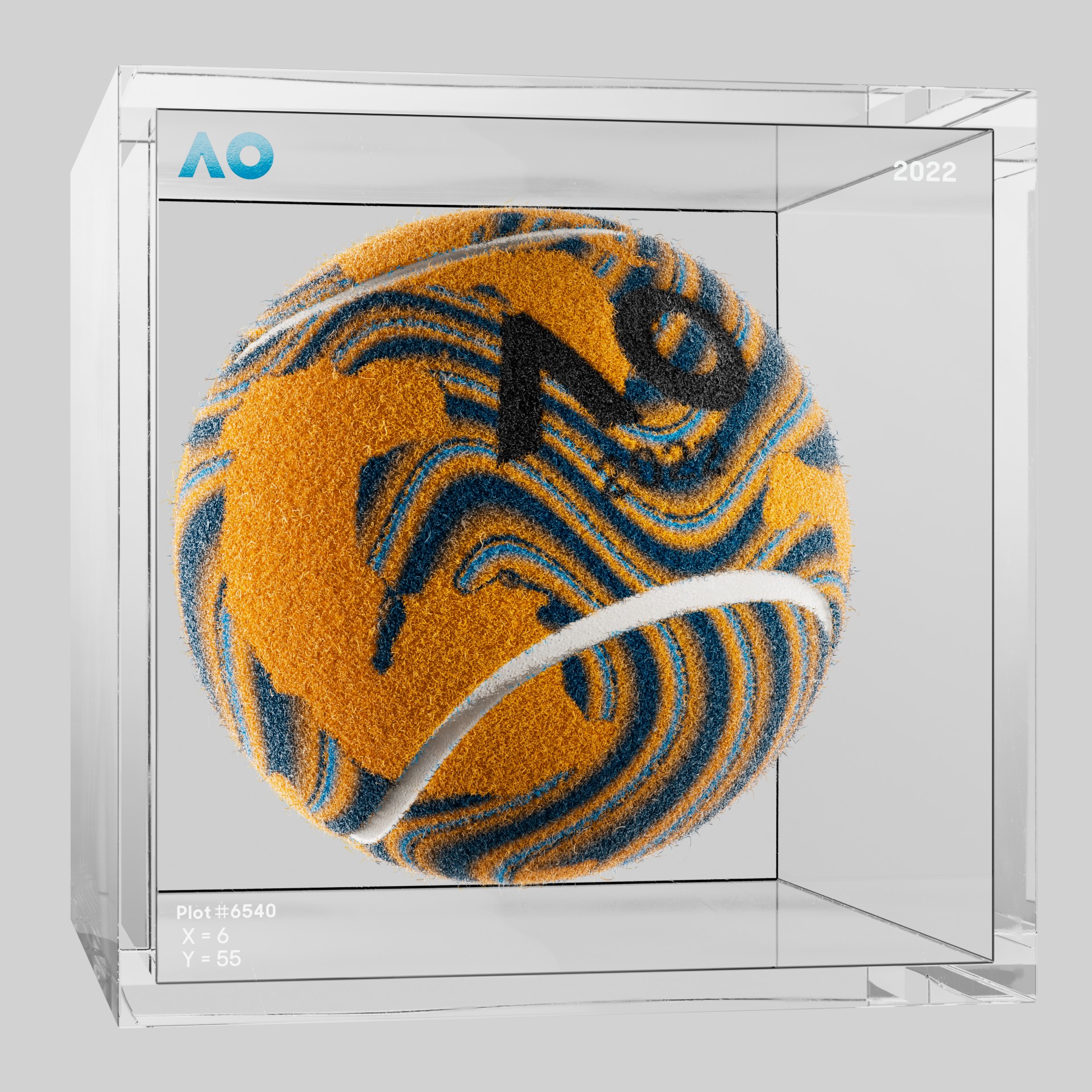 The Australian Open - The Australian Open Art Ball - AO Art Ball #4698 - NFT # 4698