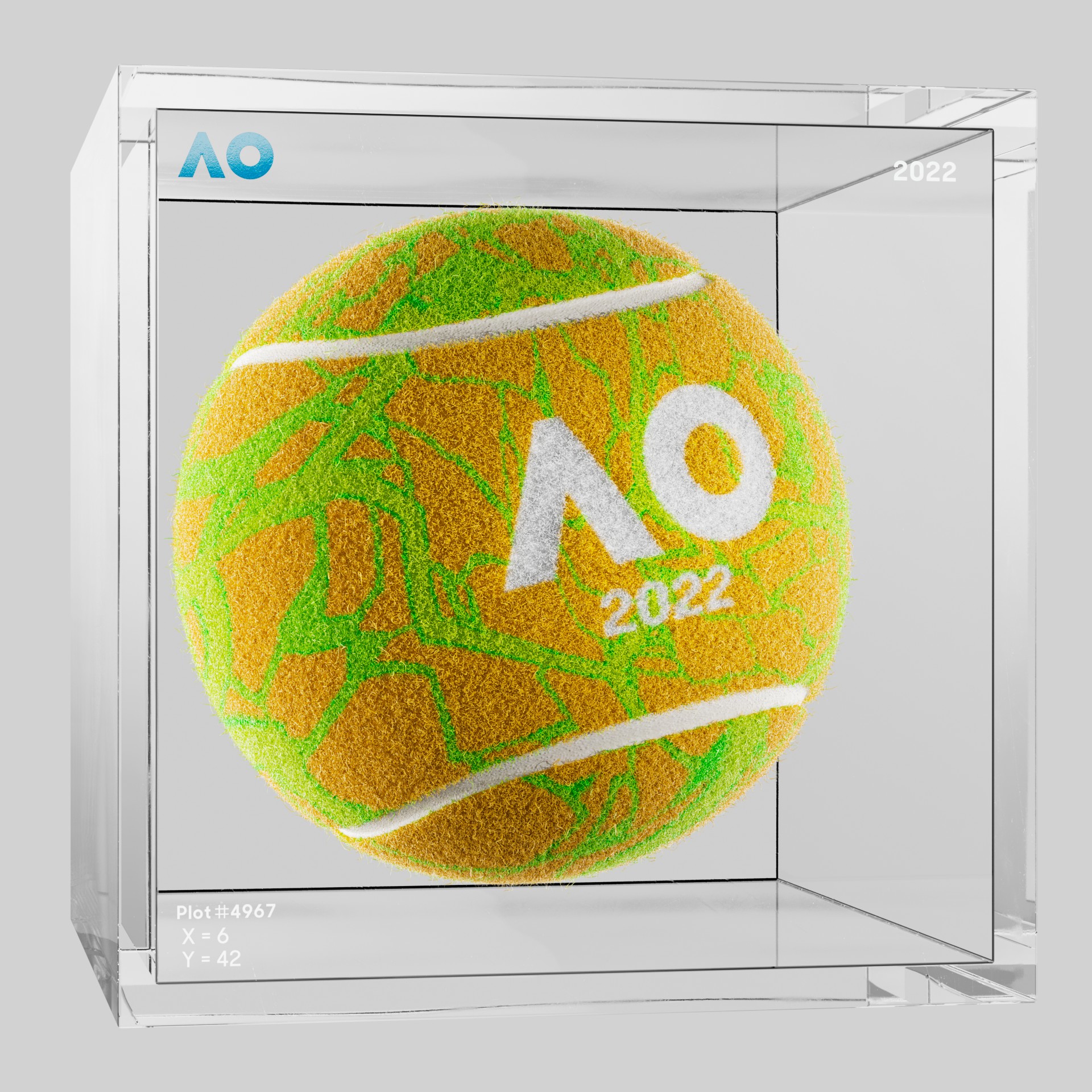 The Australian Open - The Australian Open Art Ball - AO Art Ball #4699 - NFT # 4699