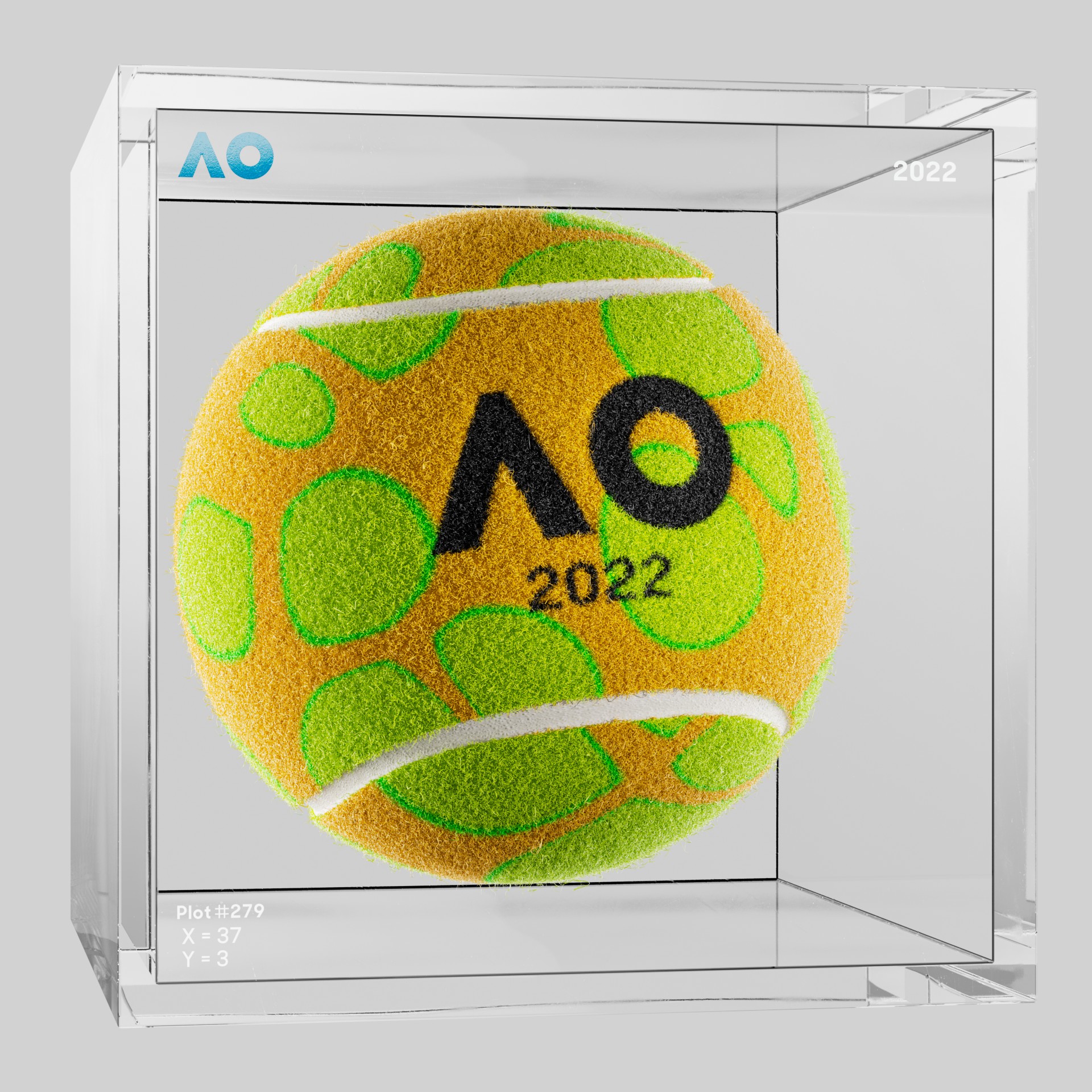 The Australian Open - The Australian Open Art Ball - AO Art Ball #470 - NFT # 470
