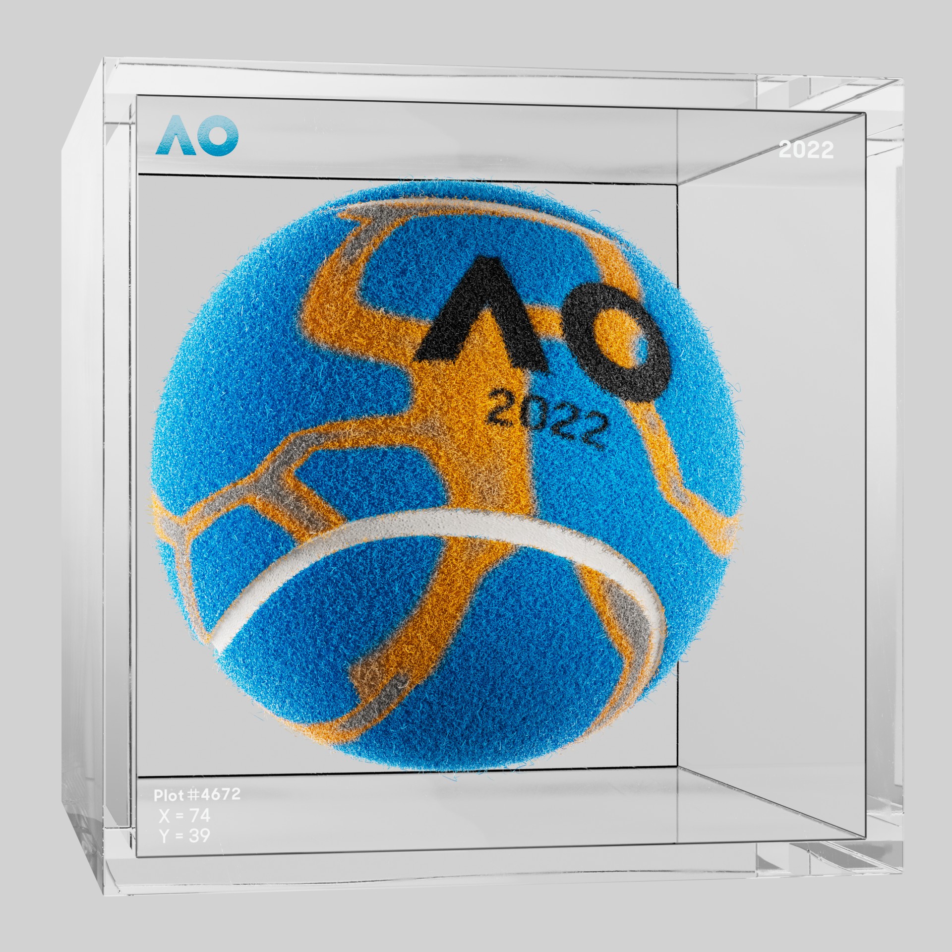 The Australian Open - The Australian Open Art Ball - AO Art Ball #4700 - NFT # 4700
