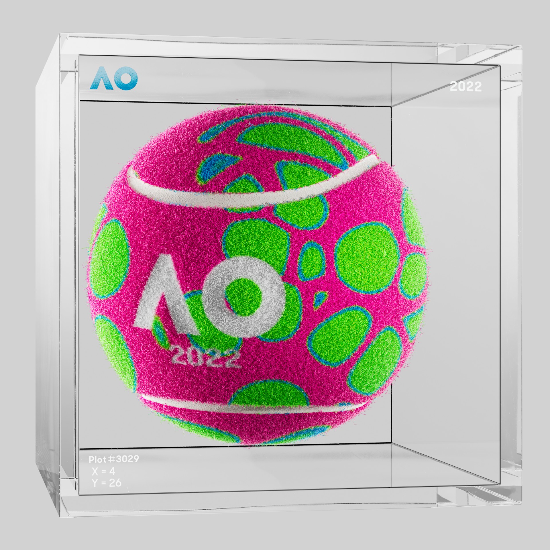 The Australian Open - The Australian Open Art Ball - AO Art Ball #4706 - NFT # 4706