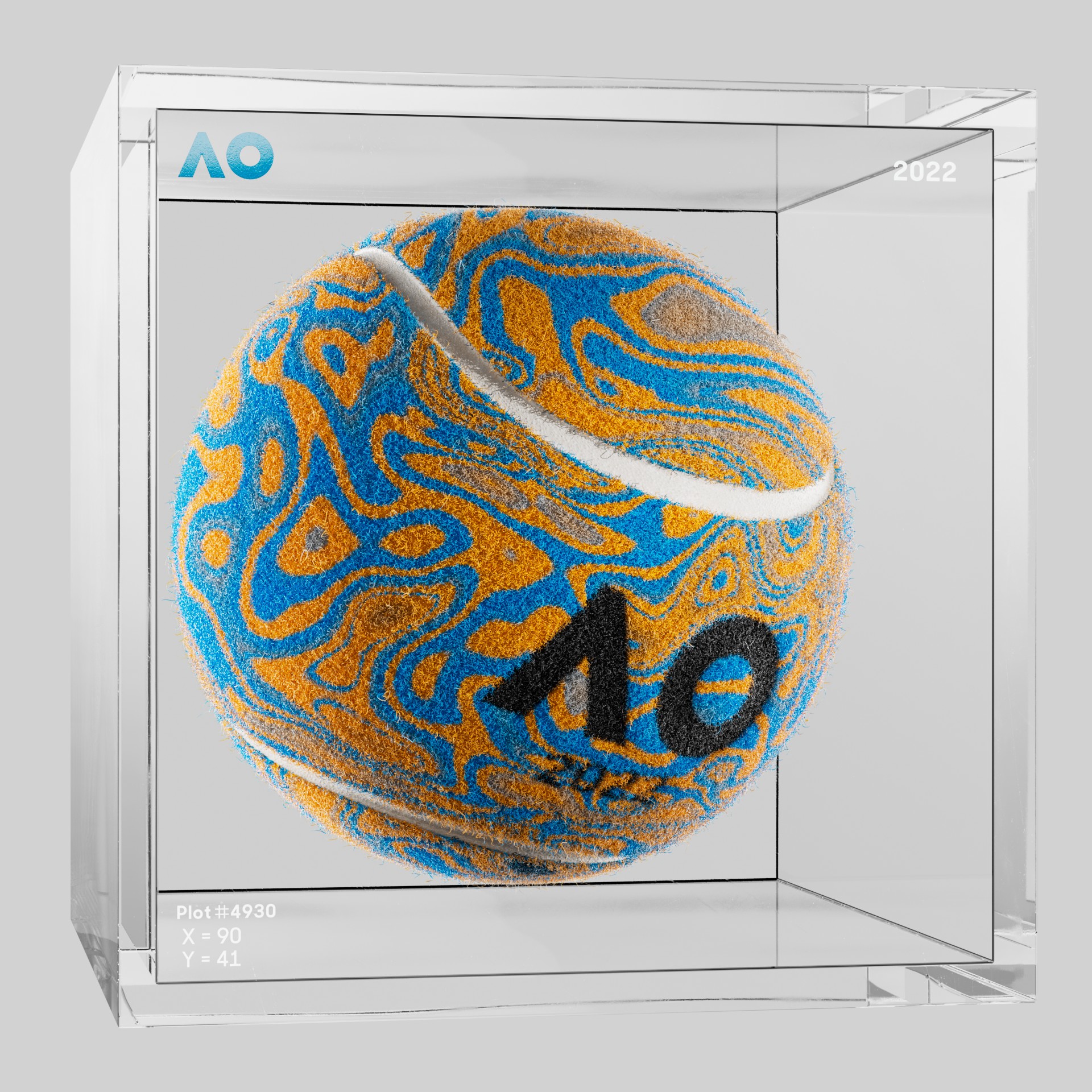 The Australian Open - The Australian Open Art Ball - AO Art Ball #4707 - NFT # 4707