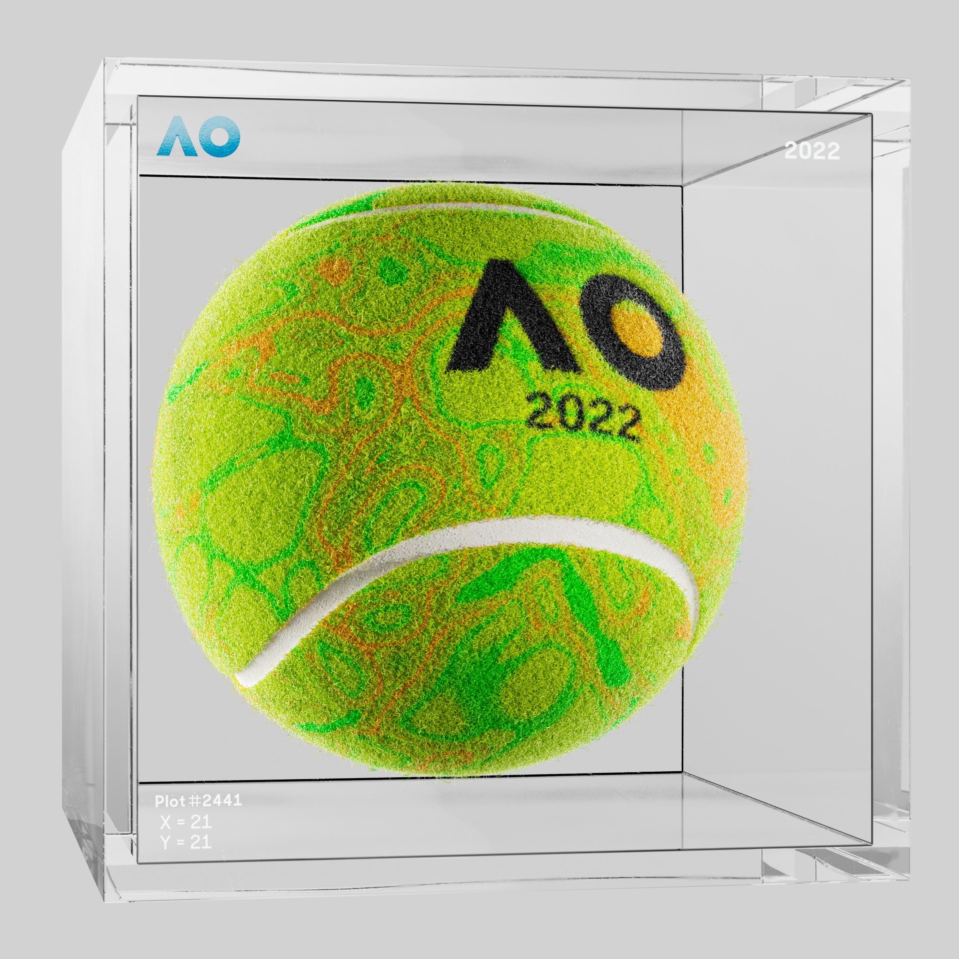 The Australian Open - The Australian Open Art Ball - AO Art Ball #4708 - NFT # 4708