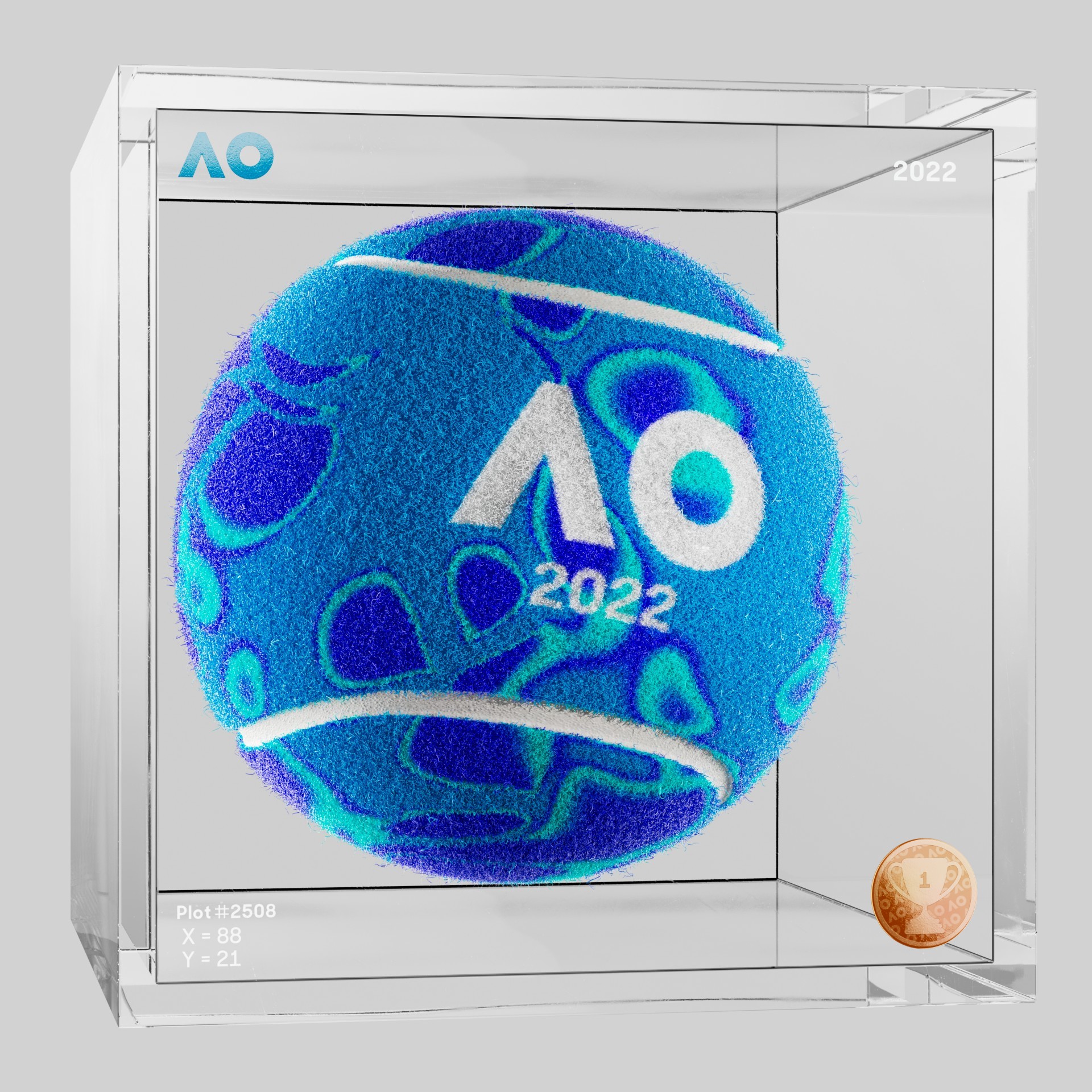 The Australian Open - The Australian Open Art Ball - AO Art Ball #471 - NFT # 471