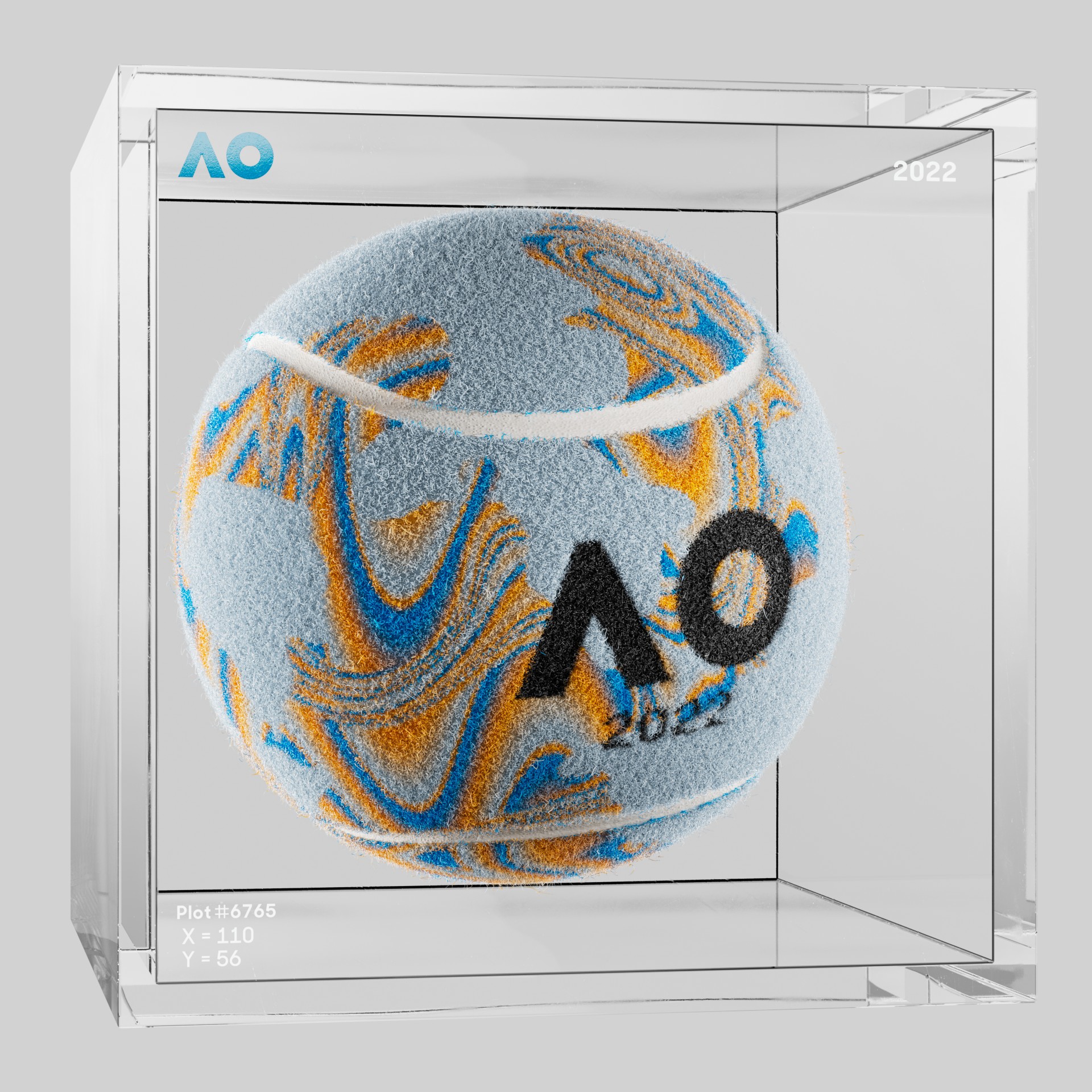 The Australian Open - The Australian Open Art Ball - AO Art Ball #4711 - NFT # 4711