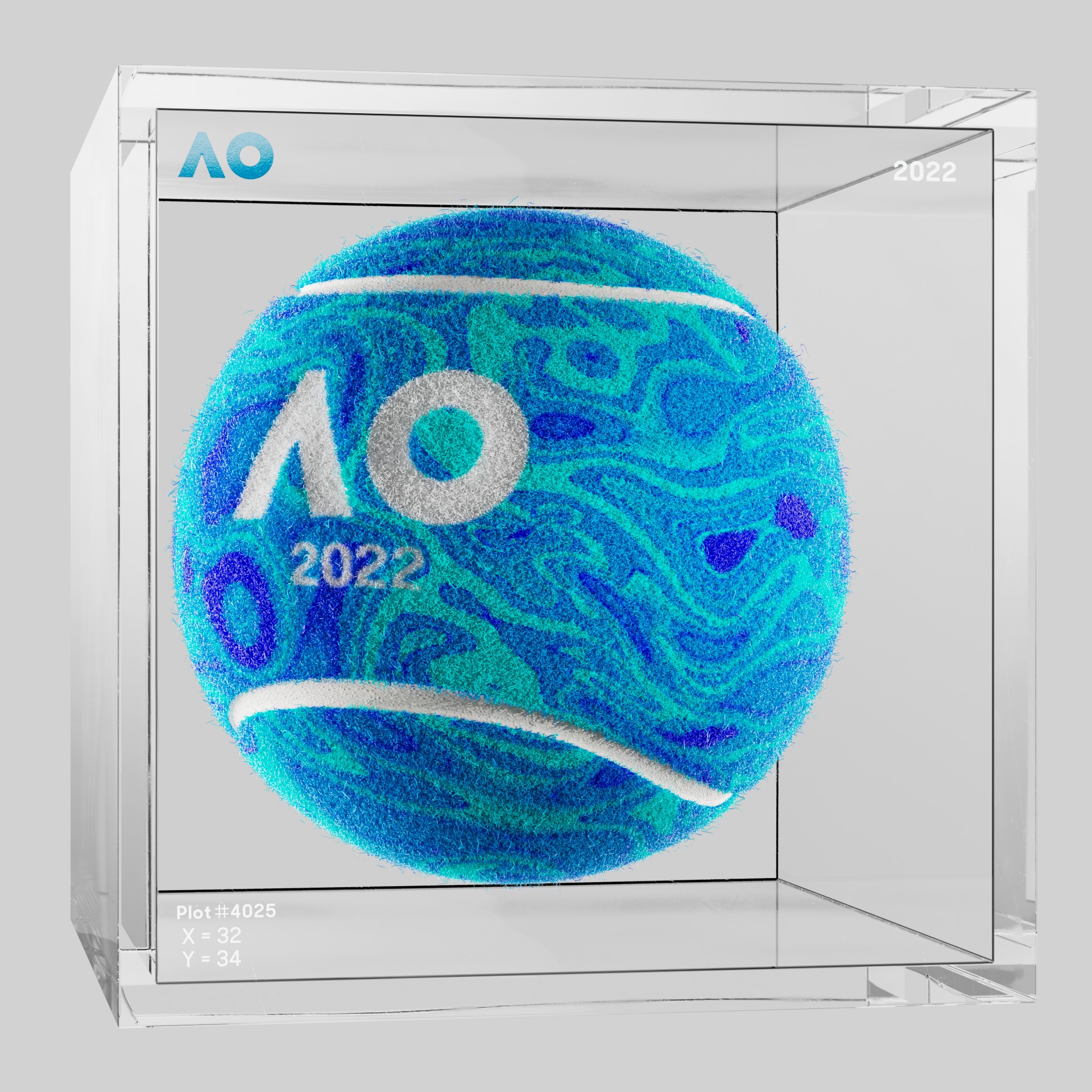 The Australian Open - The Australian Open Art Ball - AO Art Ball #4712 - NFT # 4712