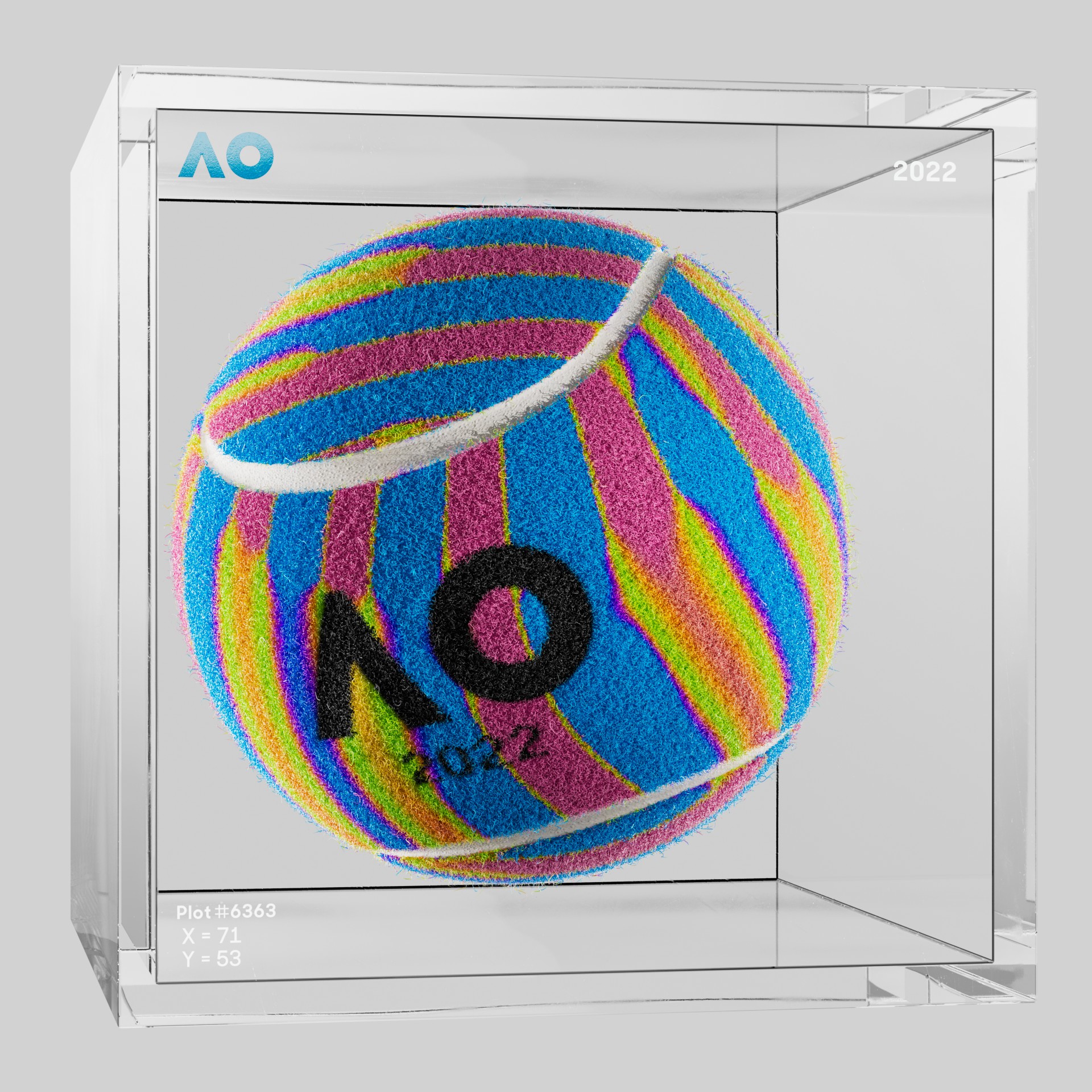 The Australian Open - The Australian Open Art Ball - AO Art Ball #4713 - NFT # 4713