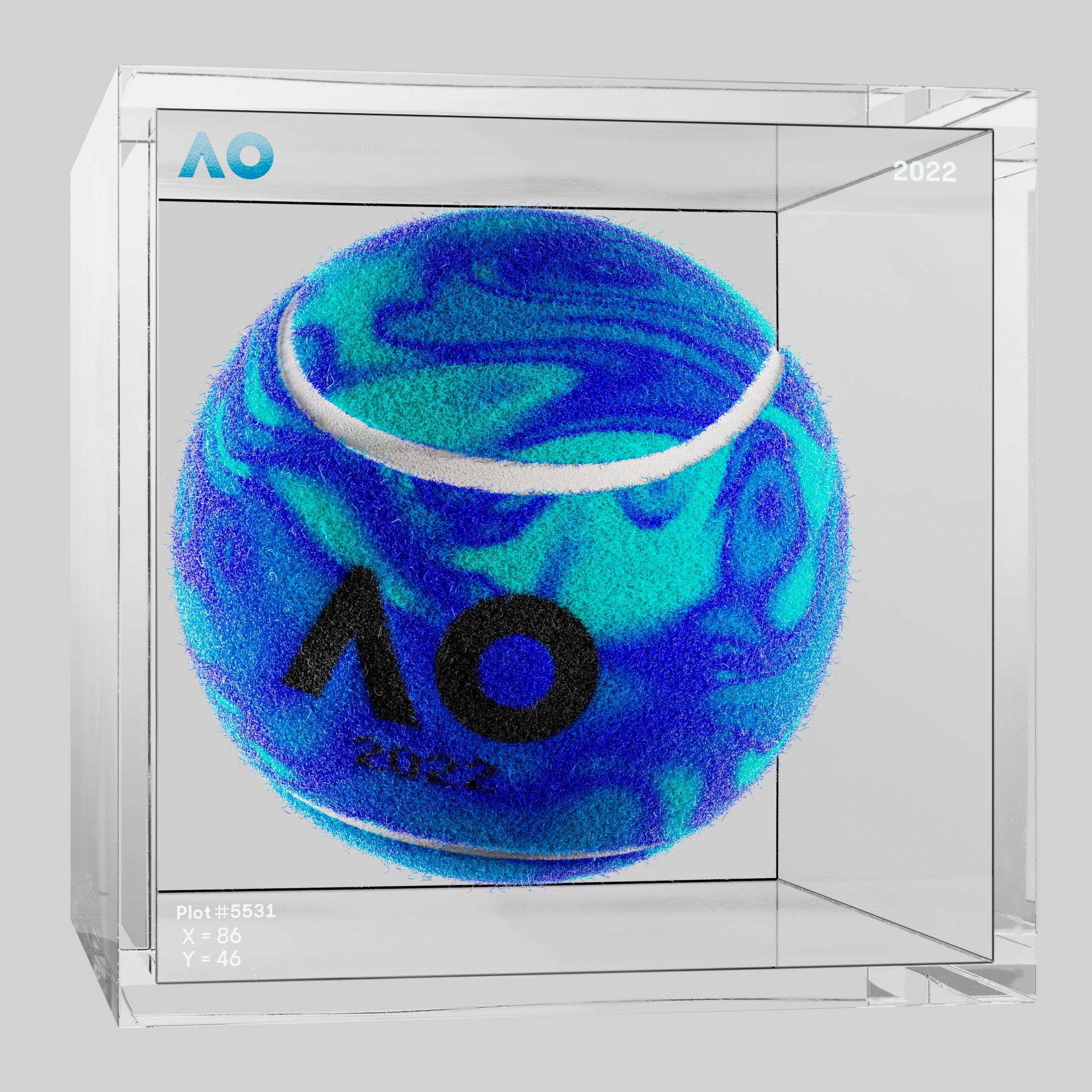 The Australian Open - The Australian Open Art Ball - AO Art Ball #4715 - NFT # 4715