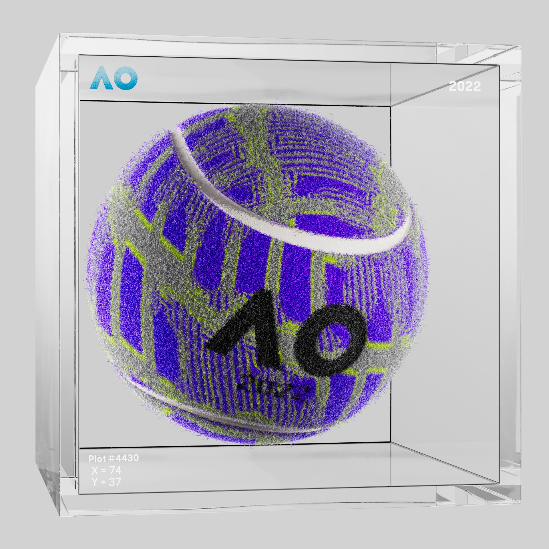 The Australian Open - The Australian Open Art Ball - AO Art Ball #4716 - NFT # 4716