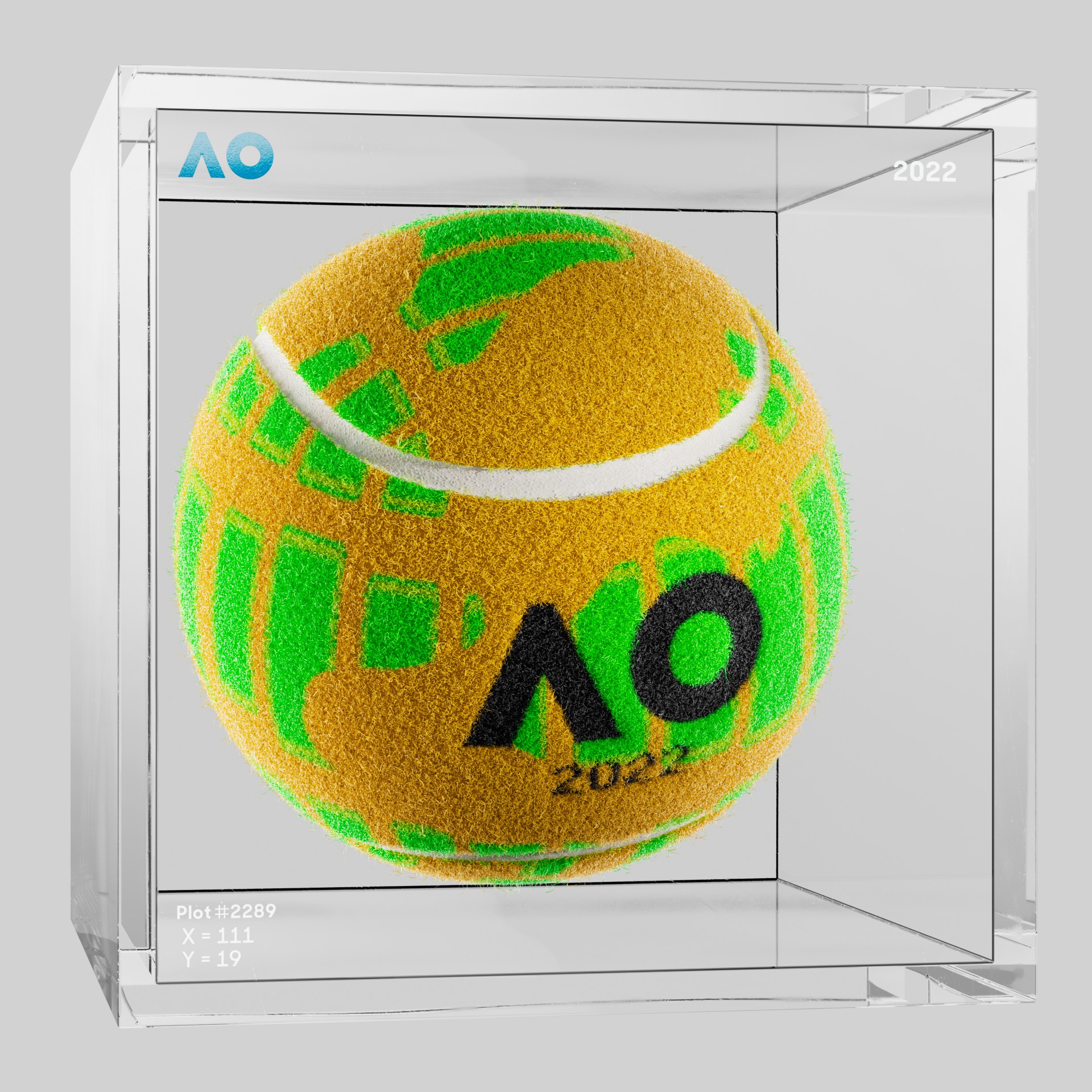 The Australian Open - The Australian Open Art Ball - AO Art Ball #4717 - NFT # 4717