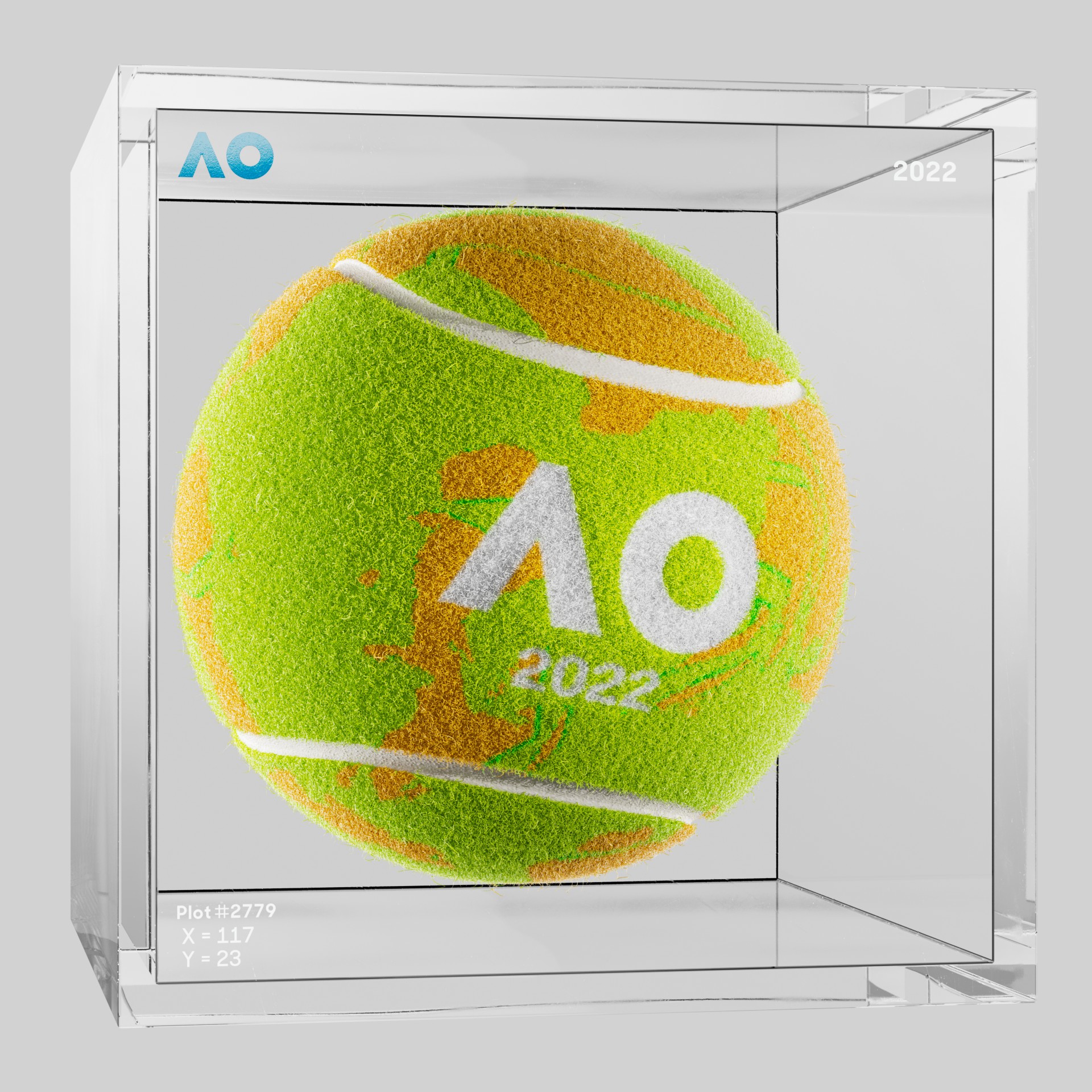 The Australian Open - The Australian Open Art Ball - AO Art Ball #4722 - NFT # 4722