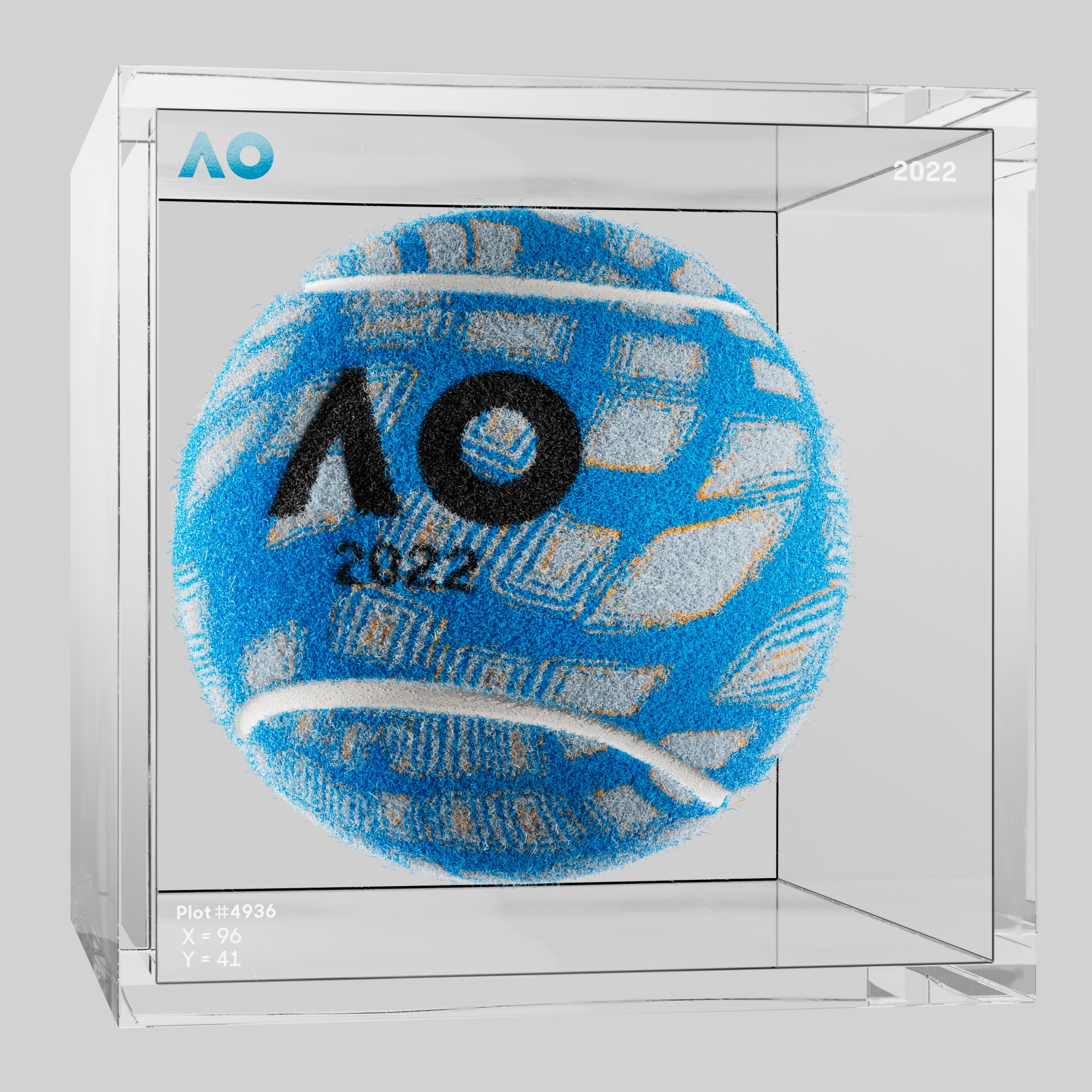 The Australian Open - The Australian Open Art Ball - AO Art Ball #4723 - NFT # 4723