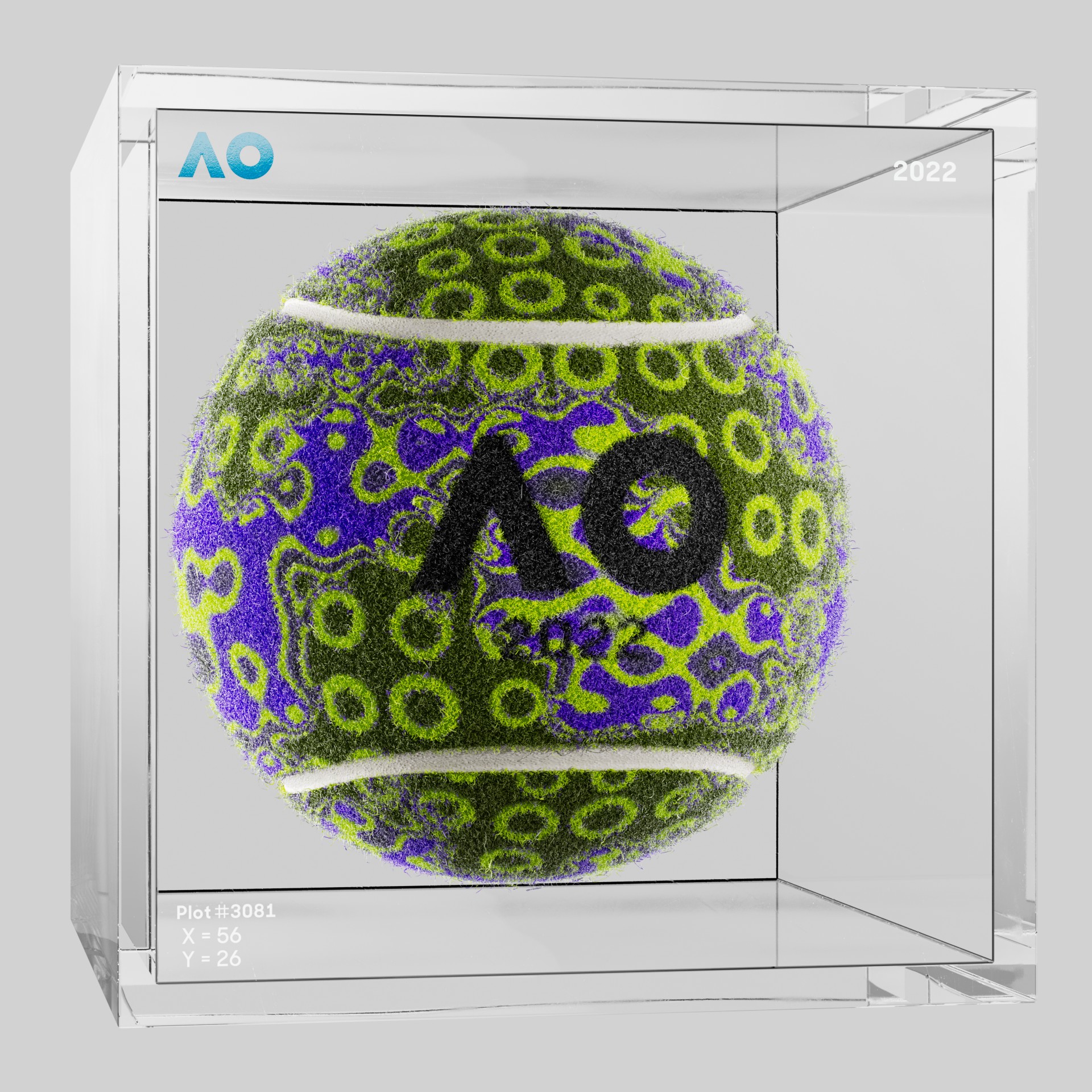 The Australian Open - The Australian Open Art Ball - AO Art Ball #4726 - NFT # 4726