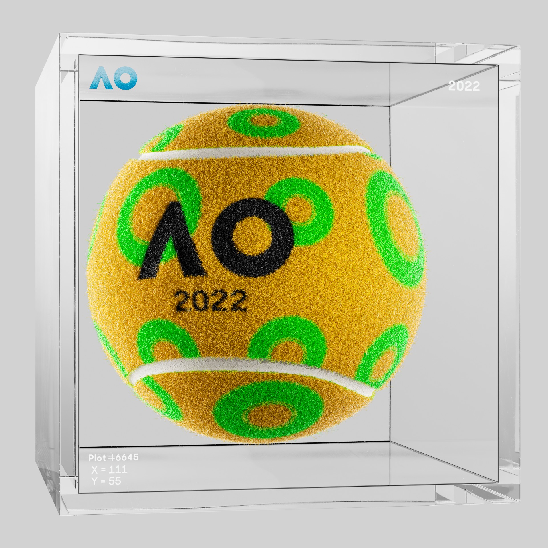 The Australian Open - The Australian Open Art Ball - AO Art Ball #4728 - NFT # 4728