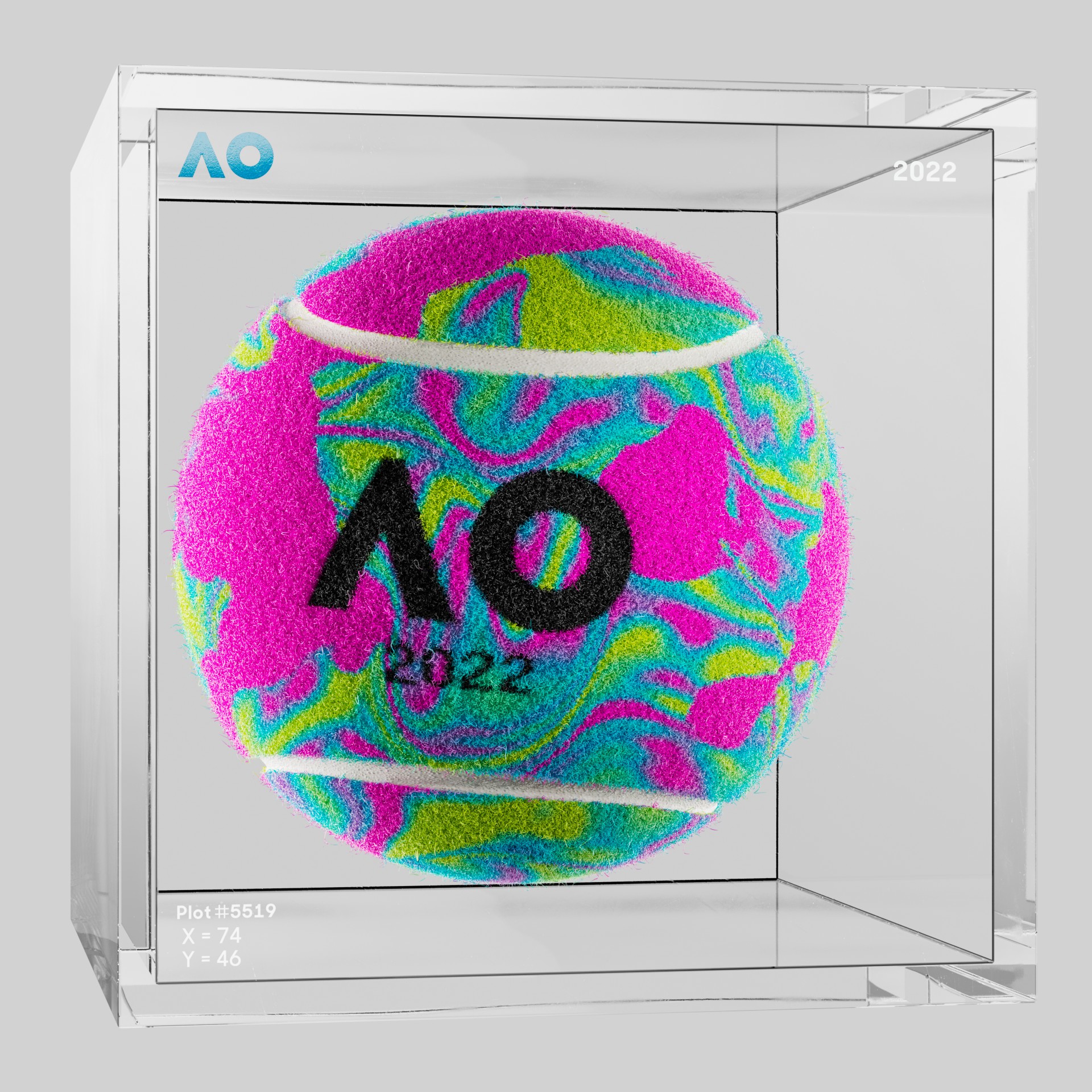 The Australian Open - The Australian Open Art Ball - AO Art Ball #473 - NFT # 473