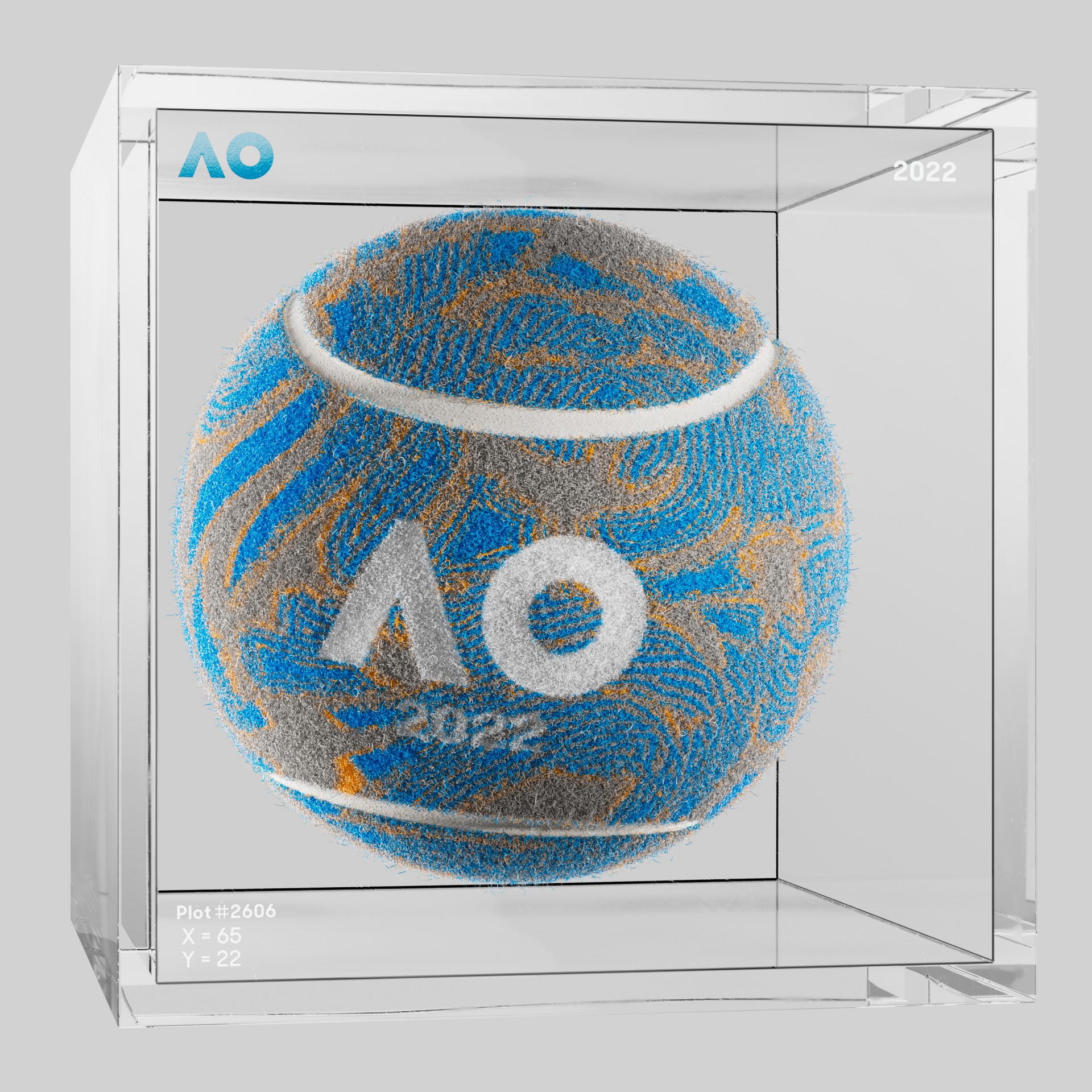 The Australian Open - The Australian Open Art Ball - AO Art Ball #4732 - NFT # 4732