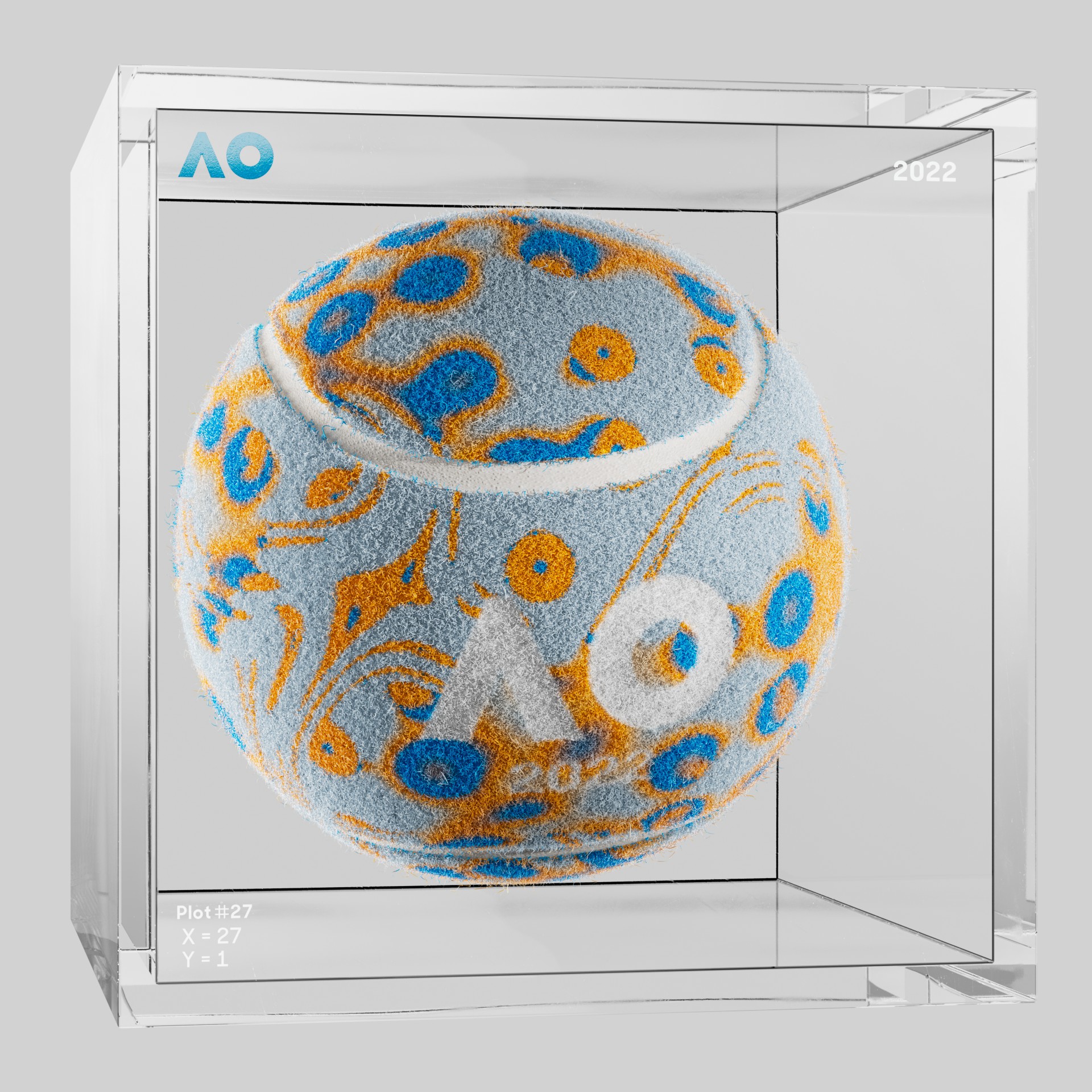 The Australian Open - The Australian Open Art Ball - AO Art Ball #4735 - NFT # 4735