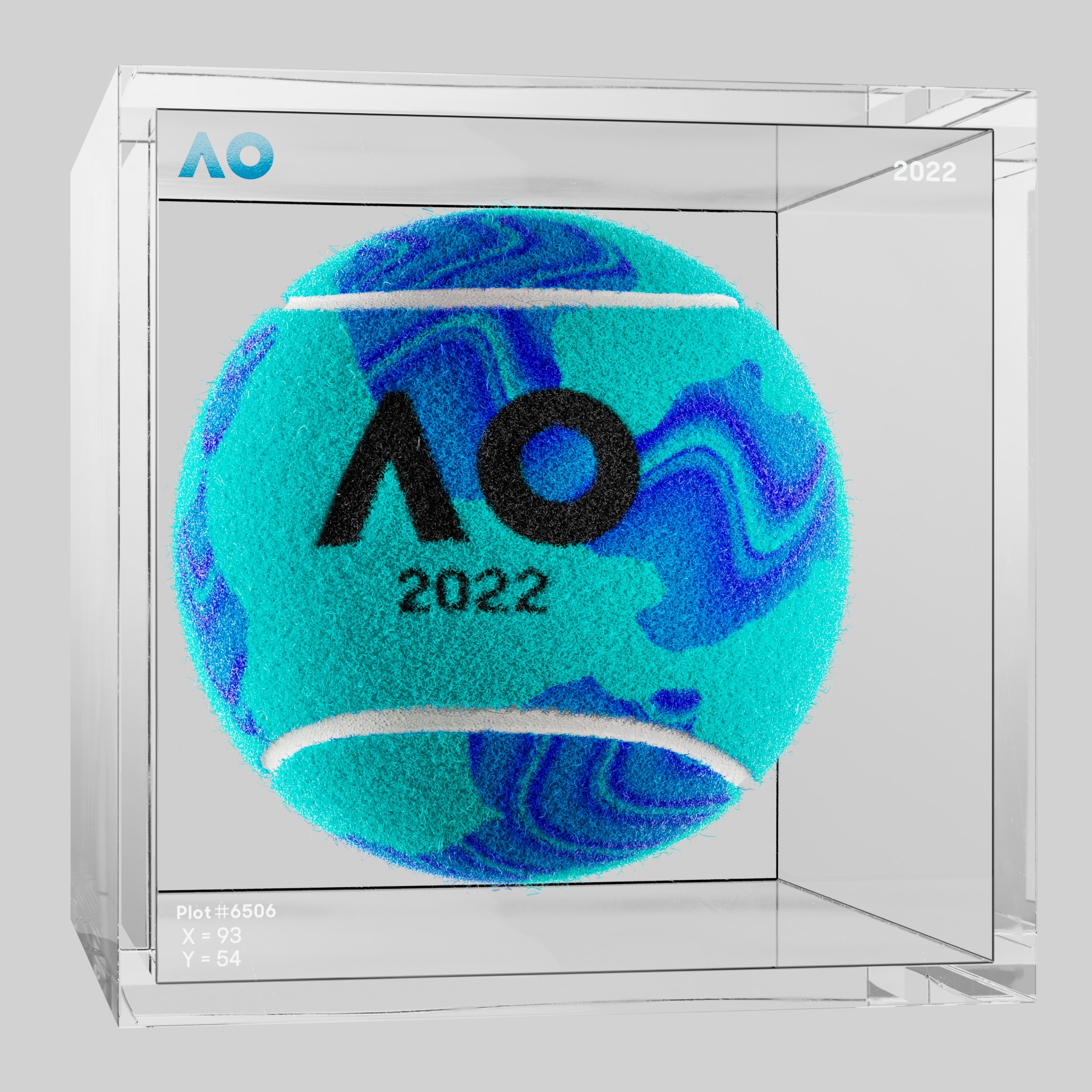 The Australian Open - The Australian Open Art Ball - AO Art Ball #4736 - NFT # 4736