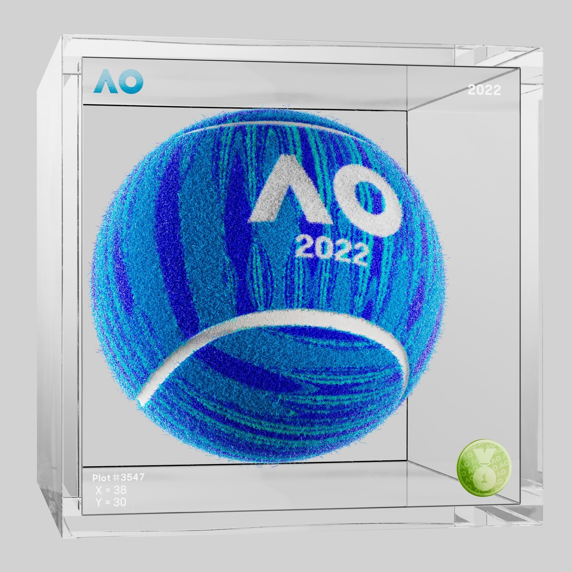 The Australian Open - The Australian Open Art Ball - AO Art Ball #4737 - NFT # 4737