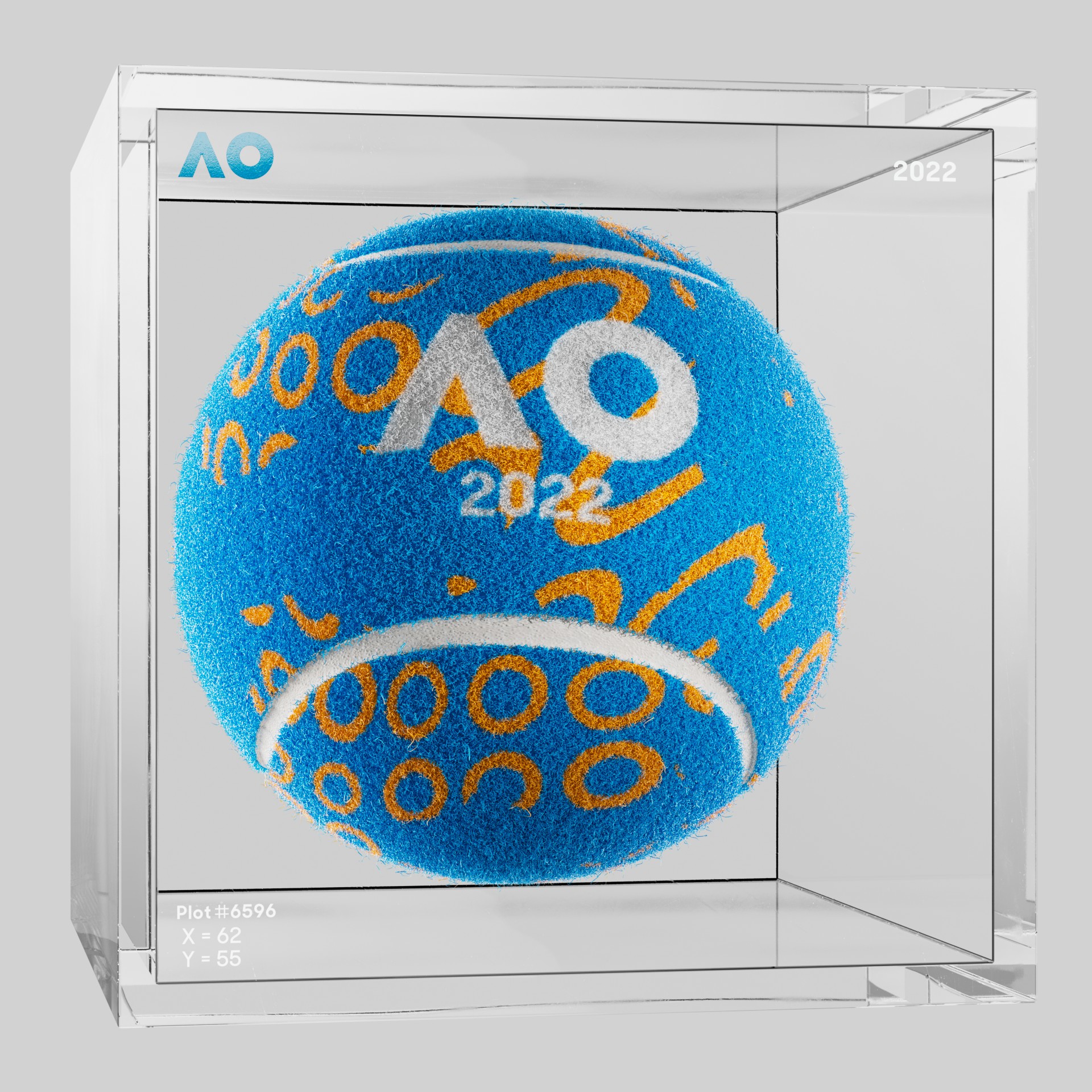 The Australian Open - The Australian Open Art Ball - AO Art Ball #4738 - NFT # 4738