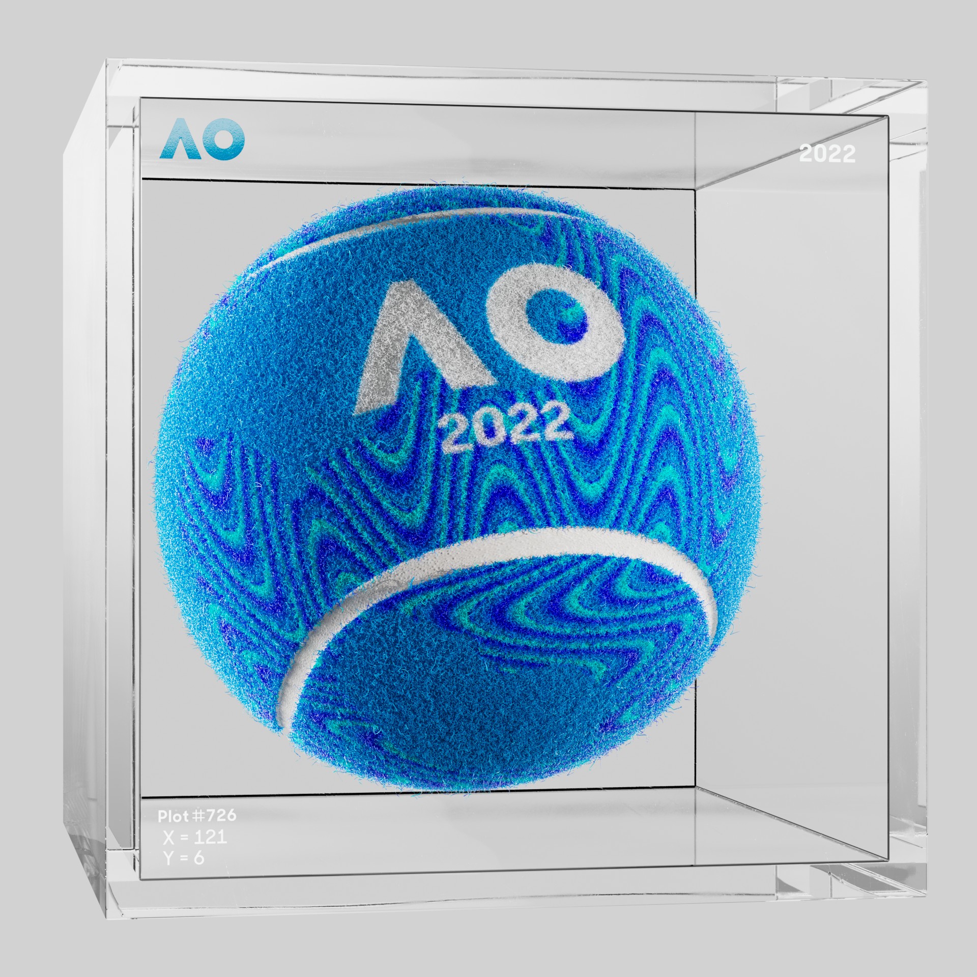 The Australian Open - The Australian Open Art Ball - AO Art Ball #4739 - NFT # 4739