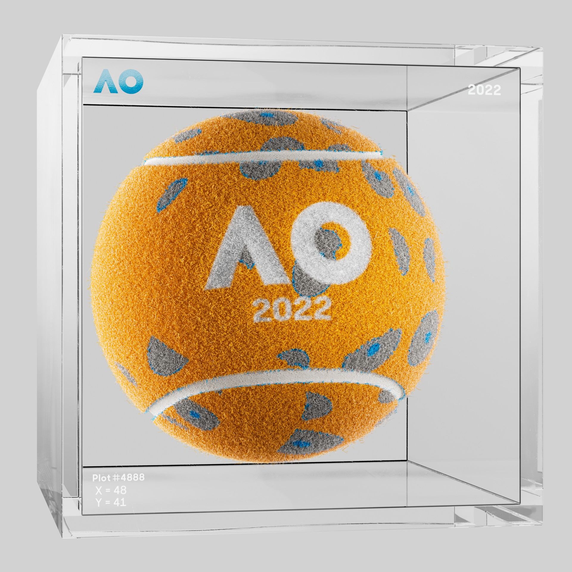 The Australian Open - The Australian Open Art Ball - AO Art Ball #474 - NFT # 474