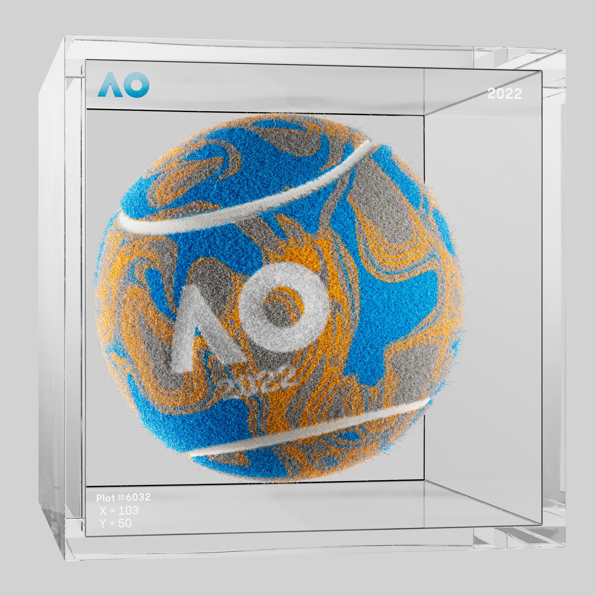 The Australian Open - The Australian Open Art Ball - AO Art Ball #4742 - NFT # 4742