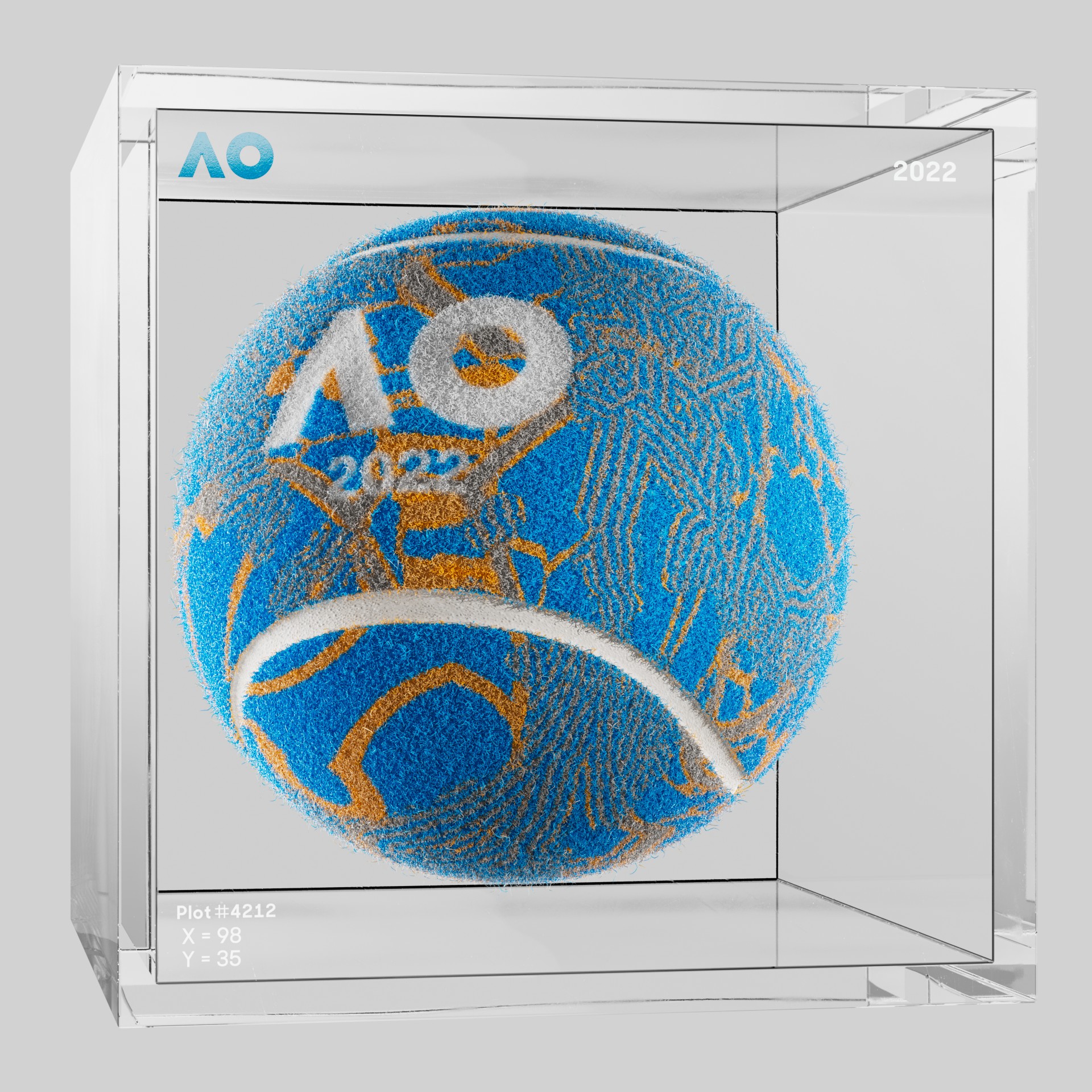 The Australian Open - The Australian Open Art Ball - AO Art Ball #4743 - NFT # 4743