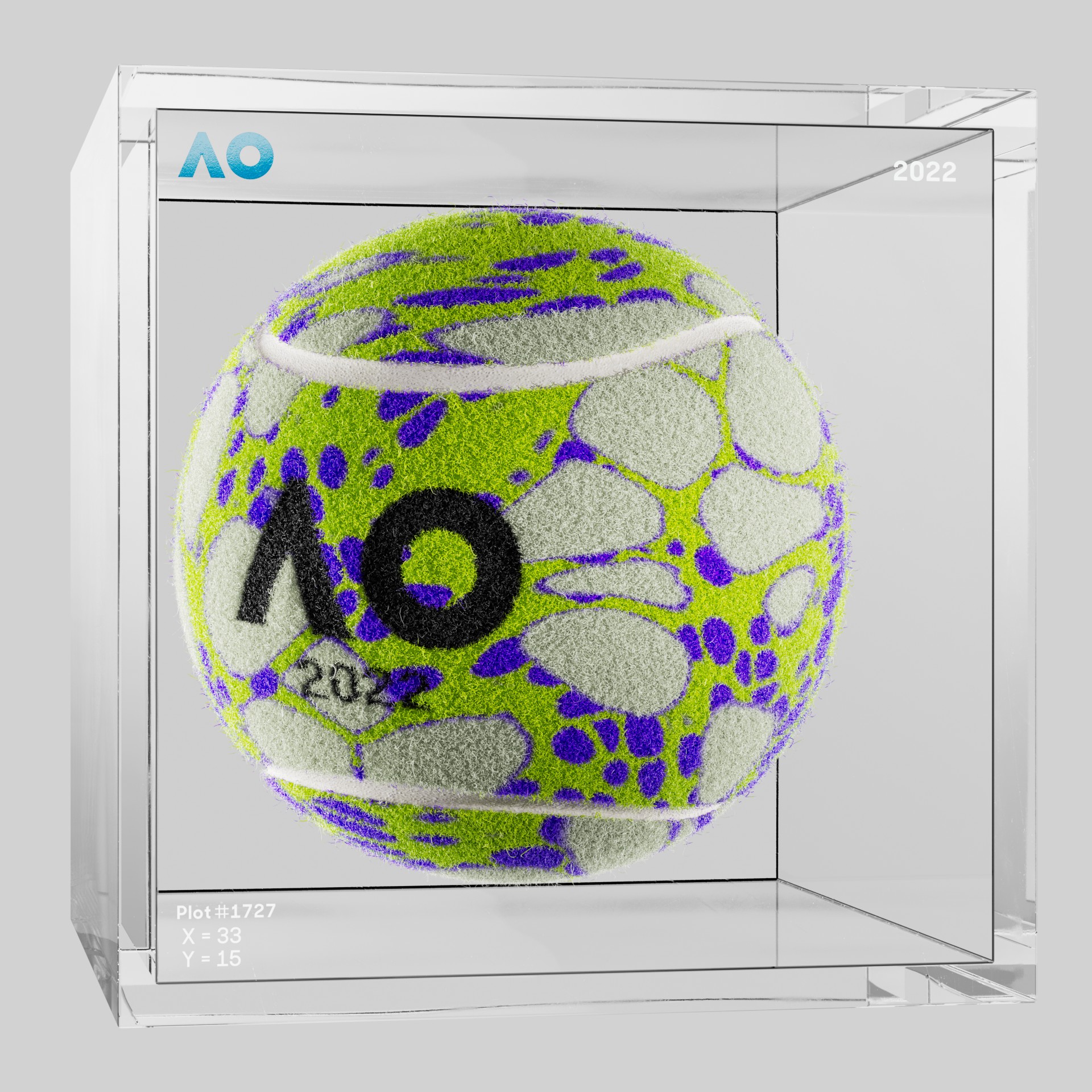 The Australian Open - The Australian Open Art Ball - AO Art Ball #4745 - NFT # 4745
