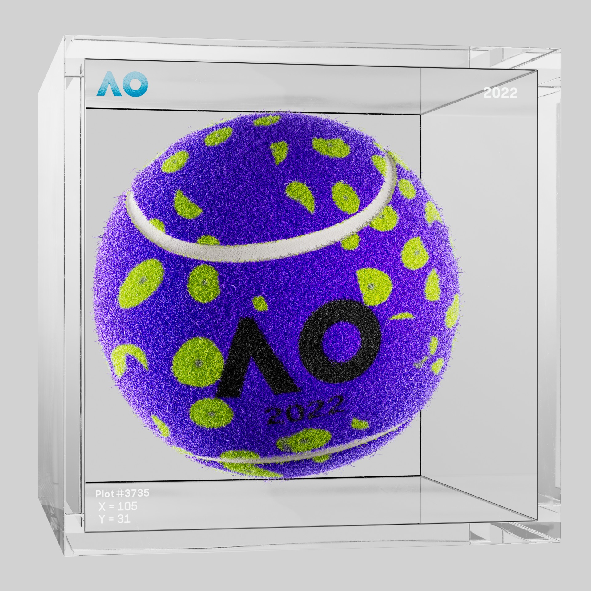 The Australian Open - The Australian Open Art Ball - AO Art Ball #4746 - NFT # 4746