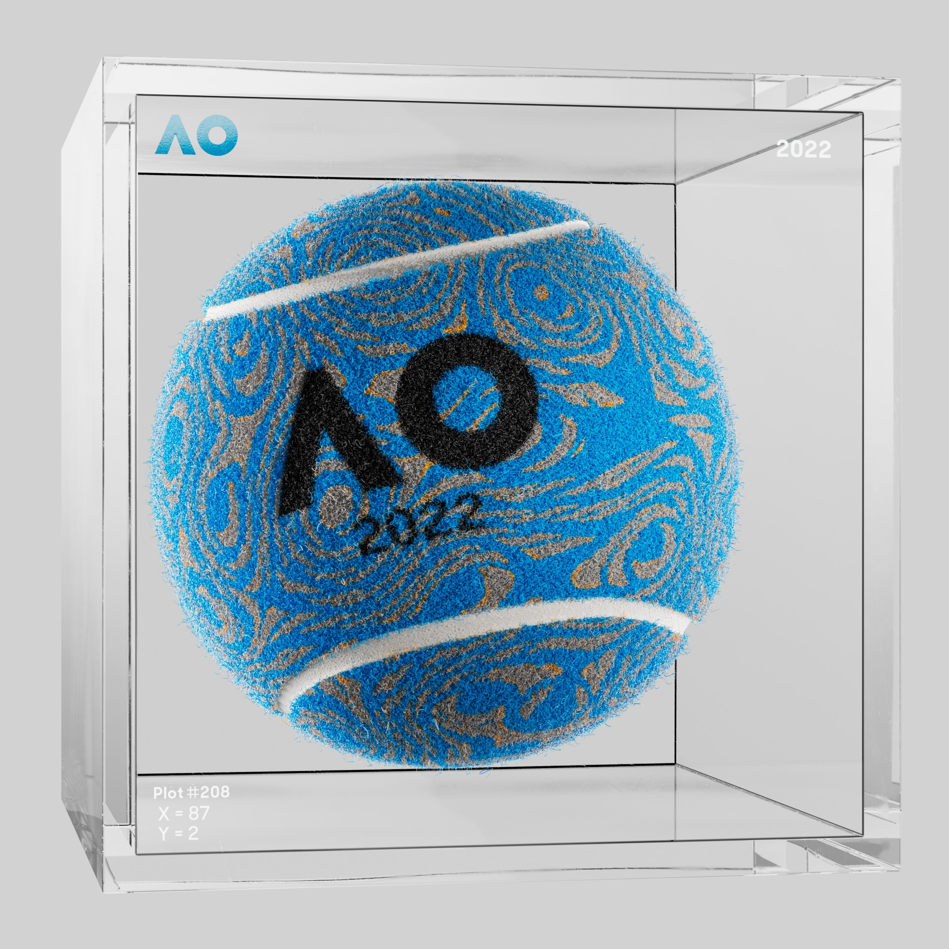 The Australian Open - The Australian Open Art Ball - AO Art Ball #475 - NFT # 475