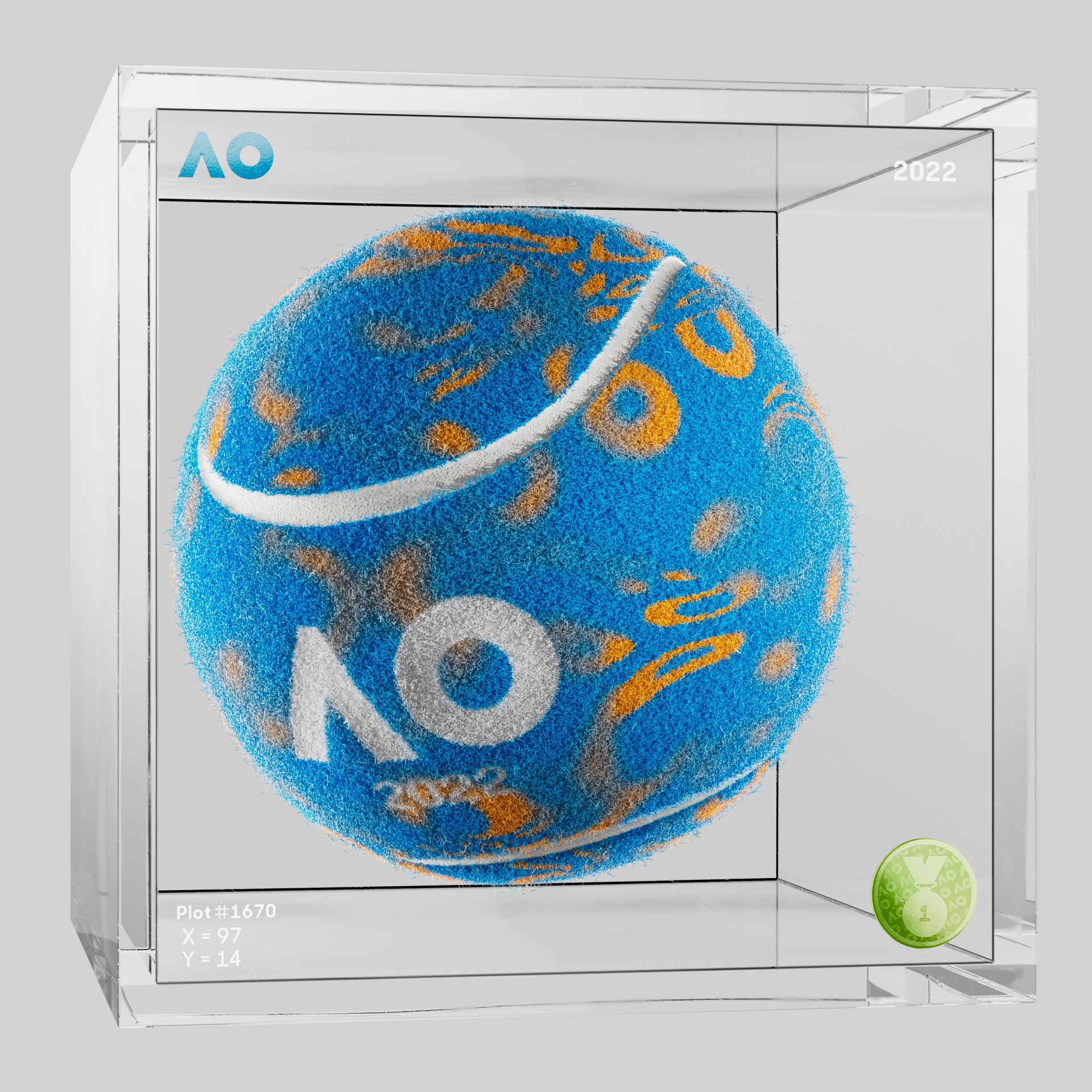 The Australian Open - The Australian Open Art Ball - AO Art Ball #4751 - NFT # 4751