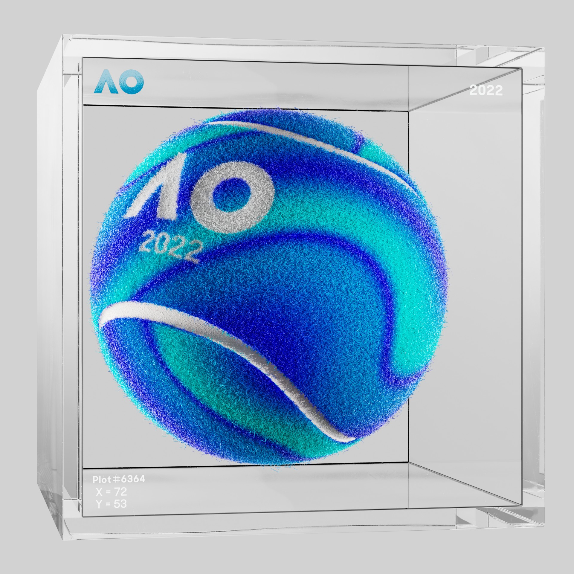 The Australian Open - The Australian Open Art Ball - AO Art Ball #4753 - NFT # 4753