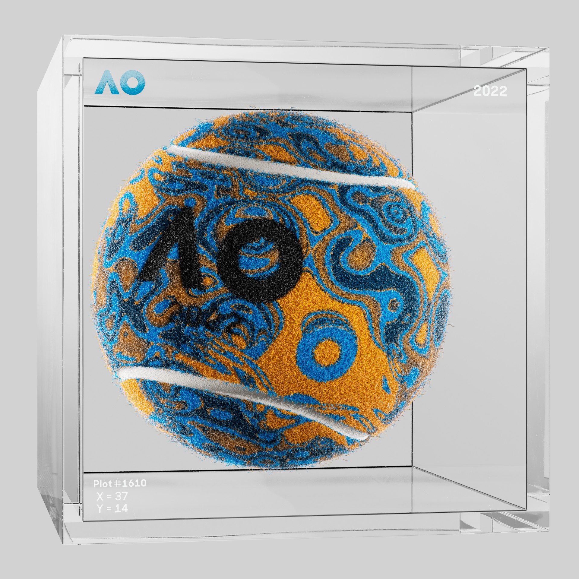 The Australian Open - The Australian Open Art Ball - AO Art Ball #4762 - NFT # 4762
