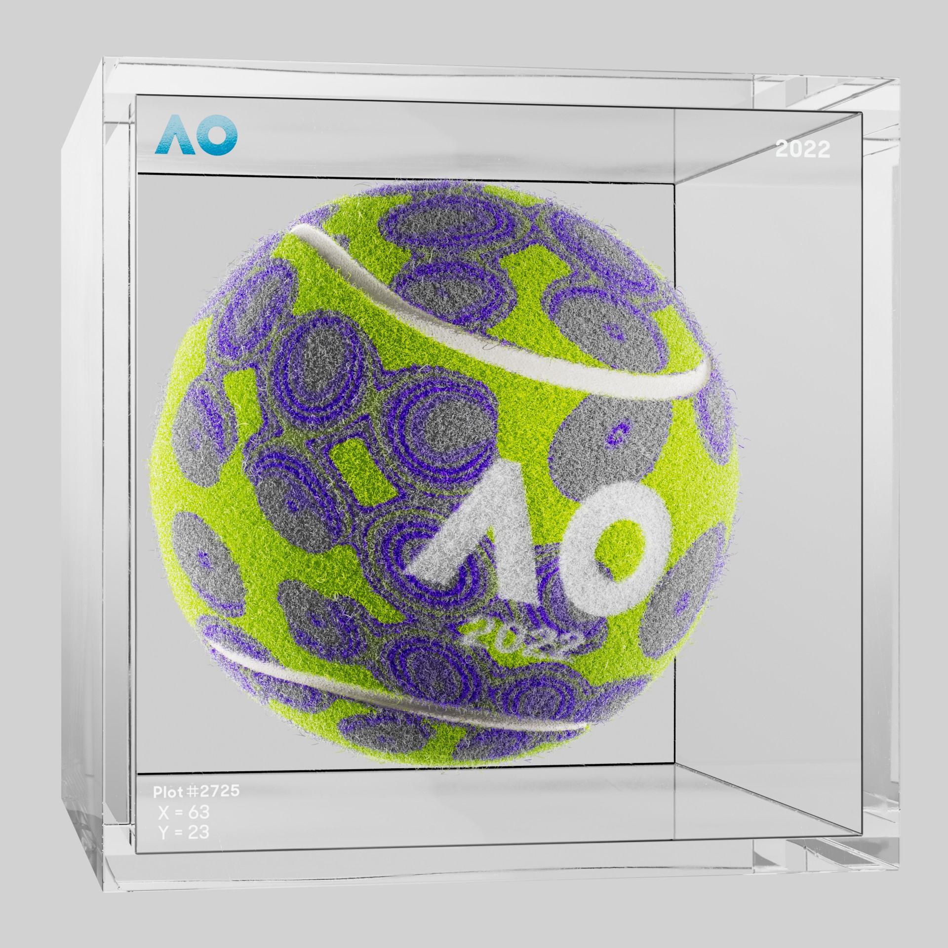 The Australian Open - The Australian Open Art Ball - AO Art Ball #4767 - NFT # 4767