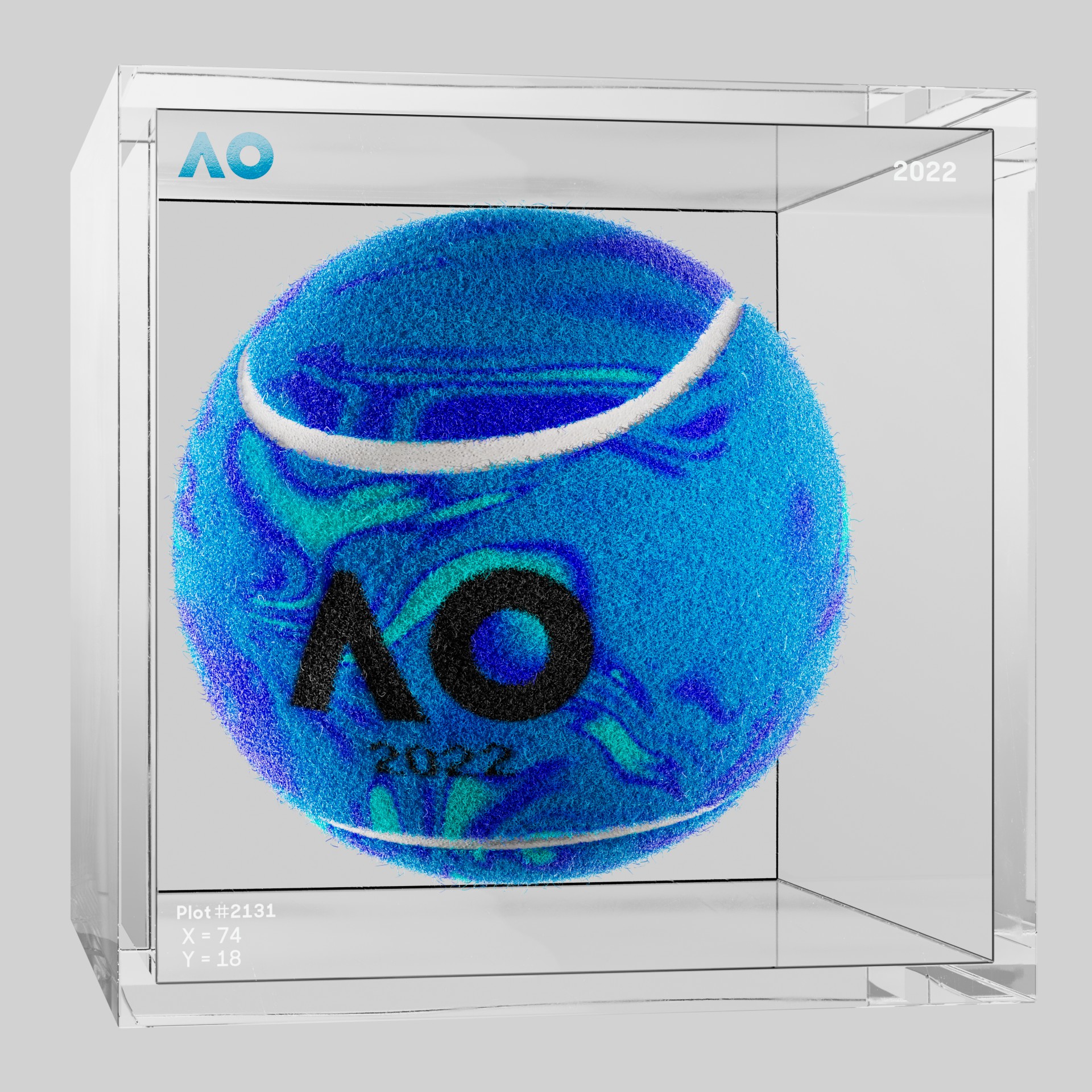 The Australian Open - The Australian Open Art Ball - AO Art Ball #4768 - NFT # 4768