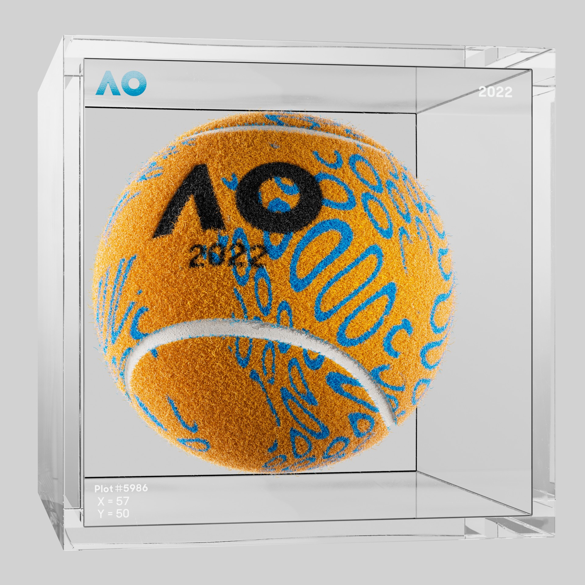 The Australian Open - The Australian Open Art Ball - AO Art Ball #477 - NFT # 477