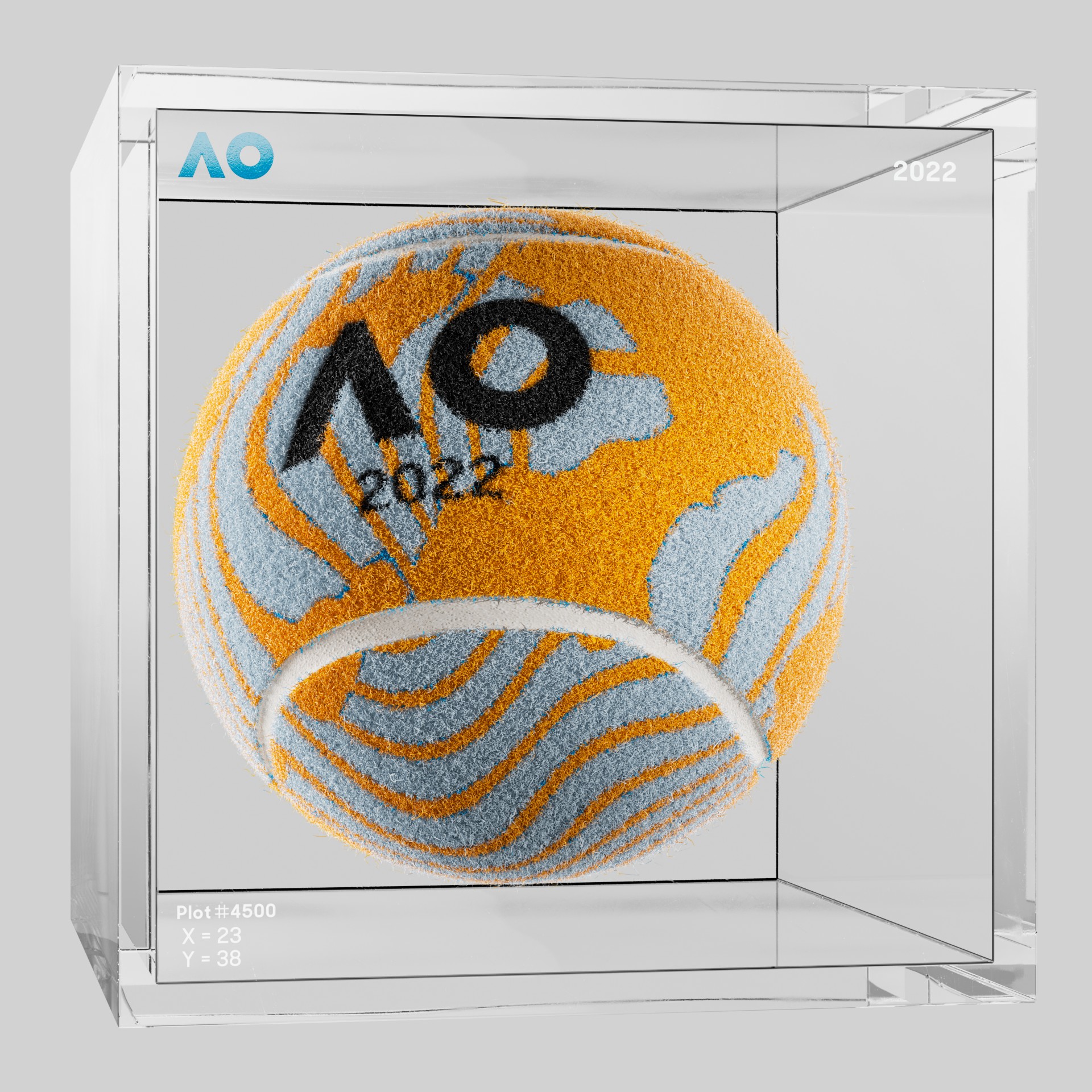 The Australian Open - The Australian Open Art Ball - AO Art Ball #4771 - NFT # 4771