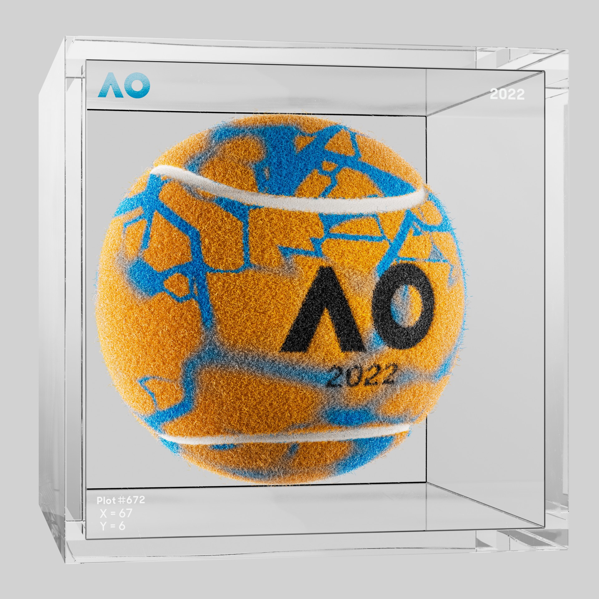 The Australian Open - The Australian Open Art Ball - AO Art Ball #4772 - NFT # 4772