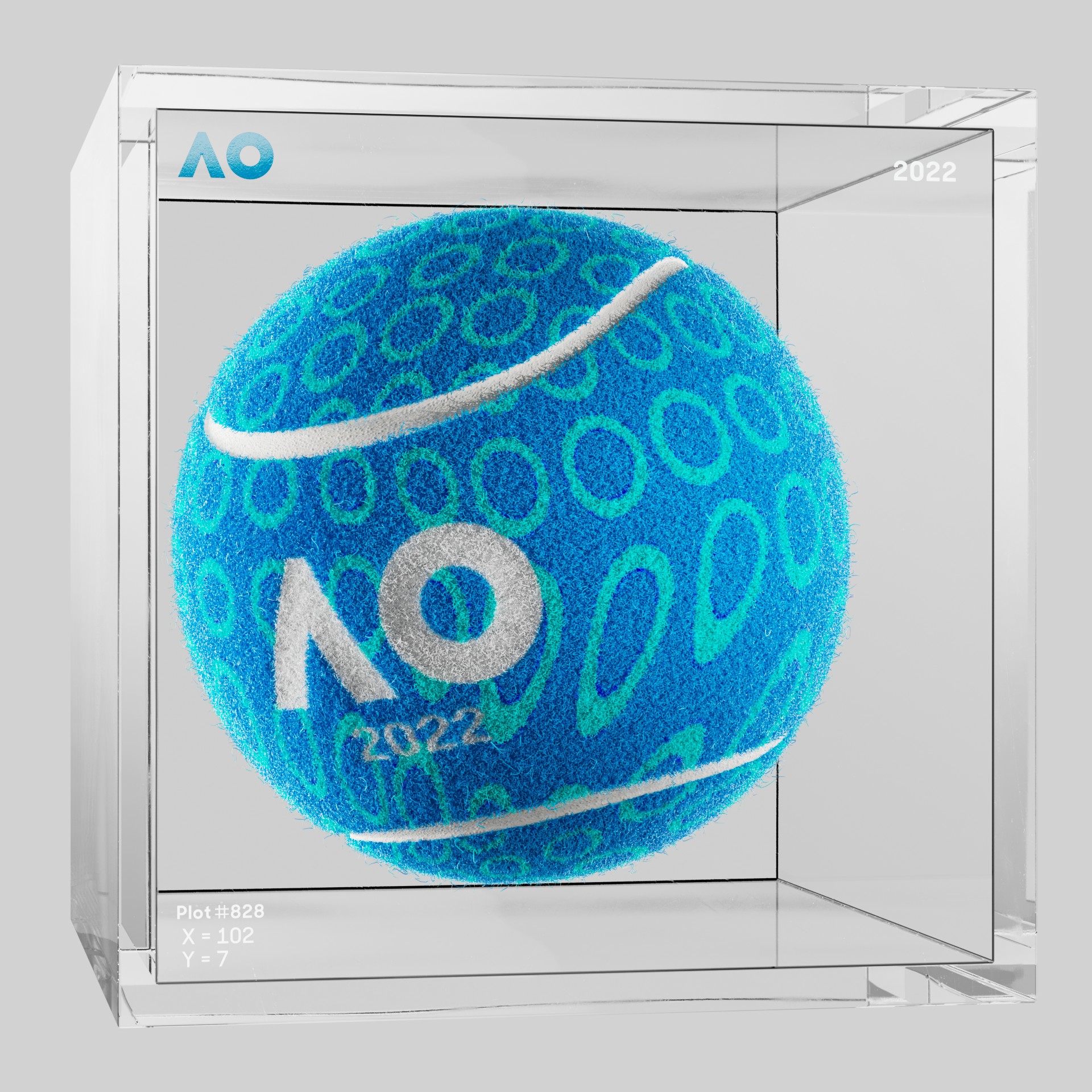 The Australian Open - The Australian Open Art Ball - AO Art Ball #4774 - NFT # 4774