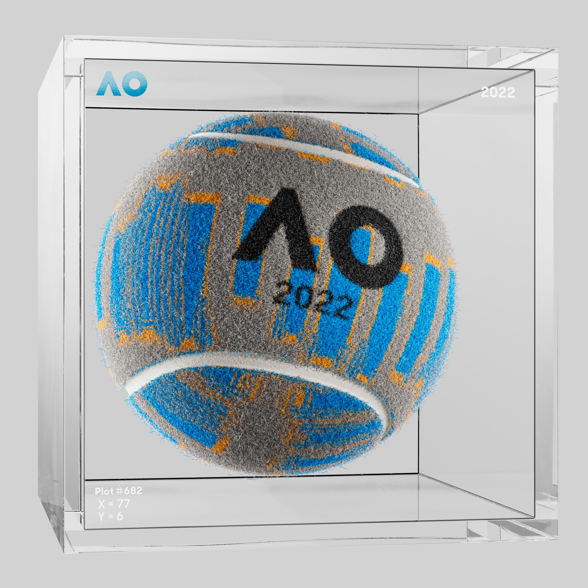 The Australian Open - The Australian Open Art Ball - AO Art Ball #4775 - NFT # 4775