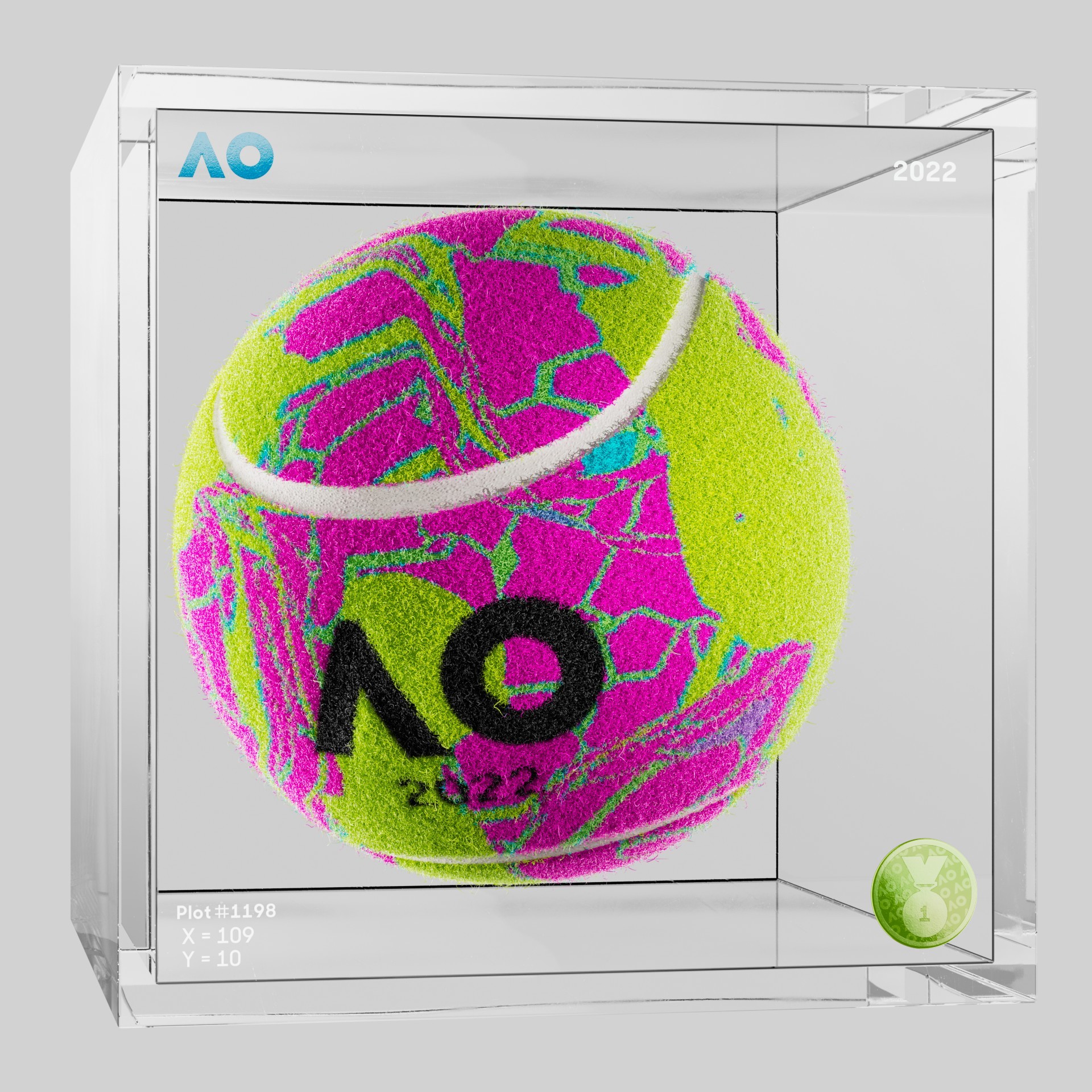 The Australian Open - The Australian Open Art Ball - AO Art Ball #4776 - NFT # 4776