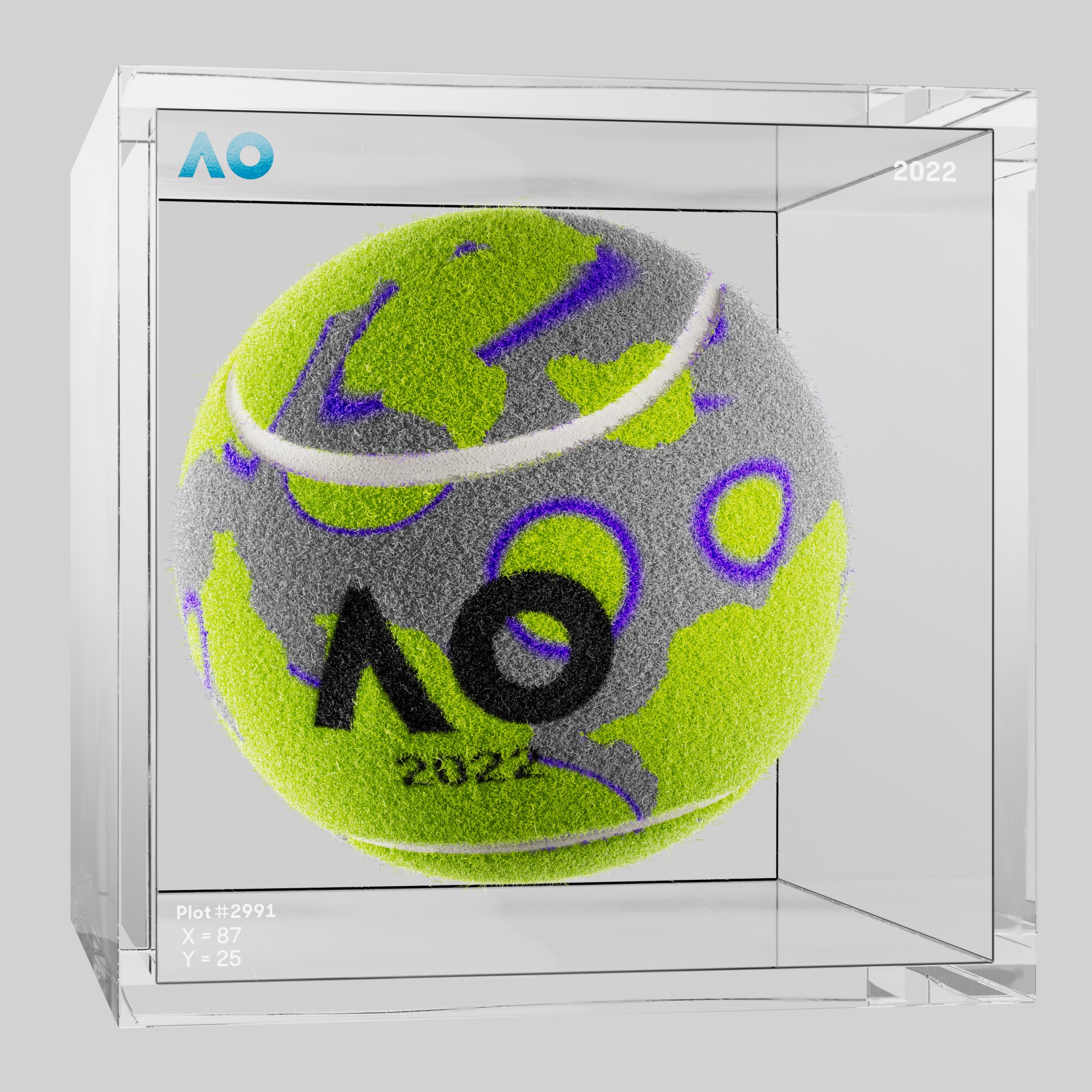 The Australian Open - The Australian Open Art Ball - AO Art Ball #4778 - NFT # 4778
