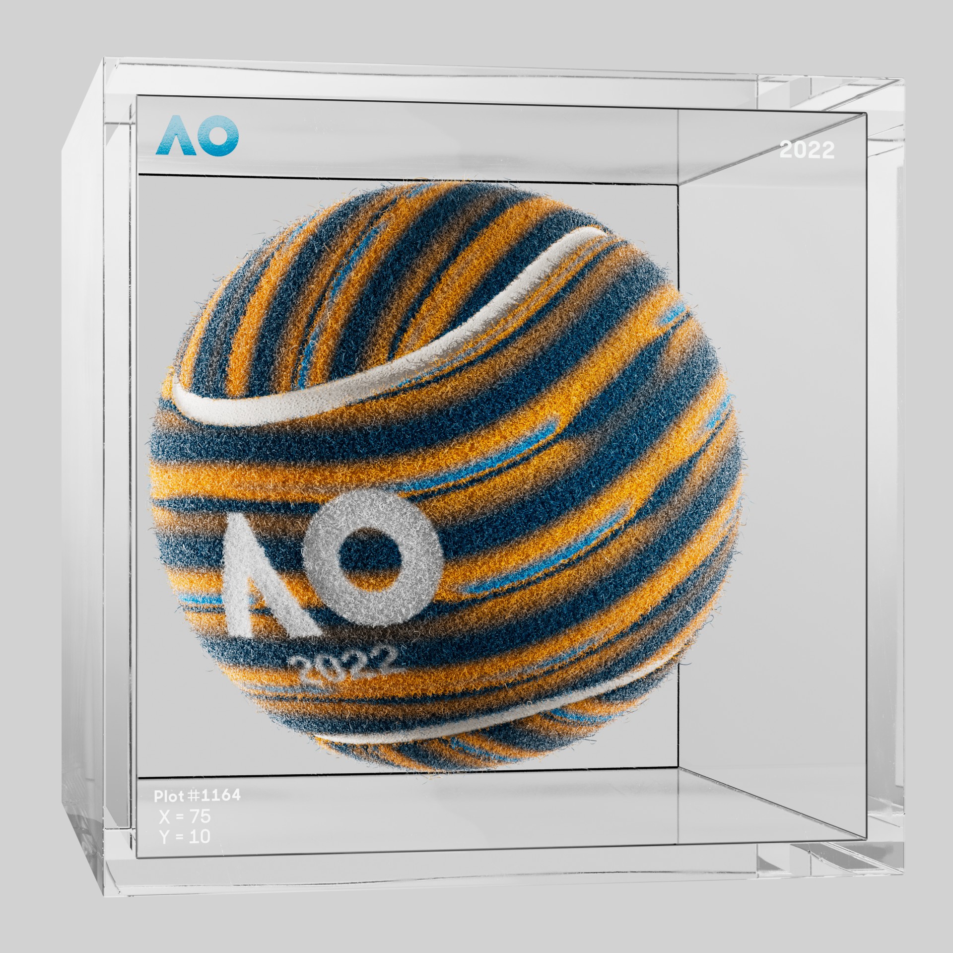 The Australian Open - The Australian Open Art Ball - AO Art Ball #478 - NFT # 478