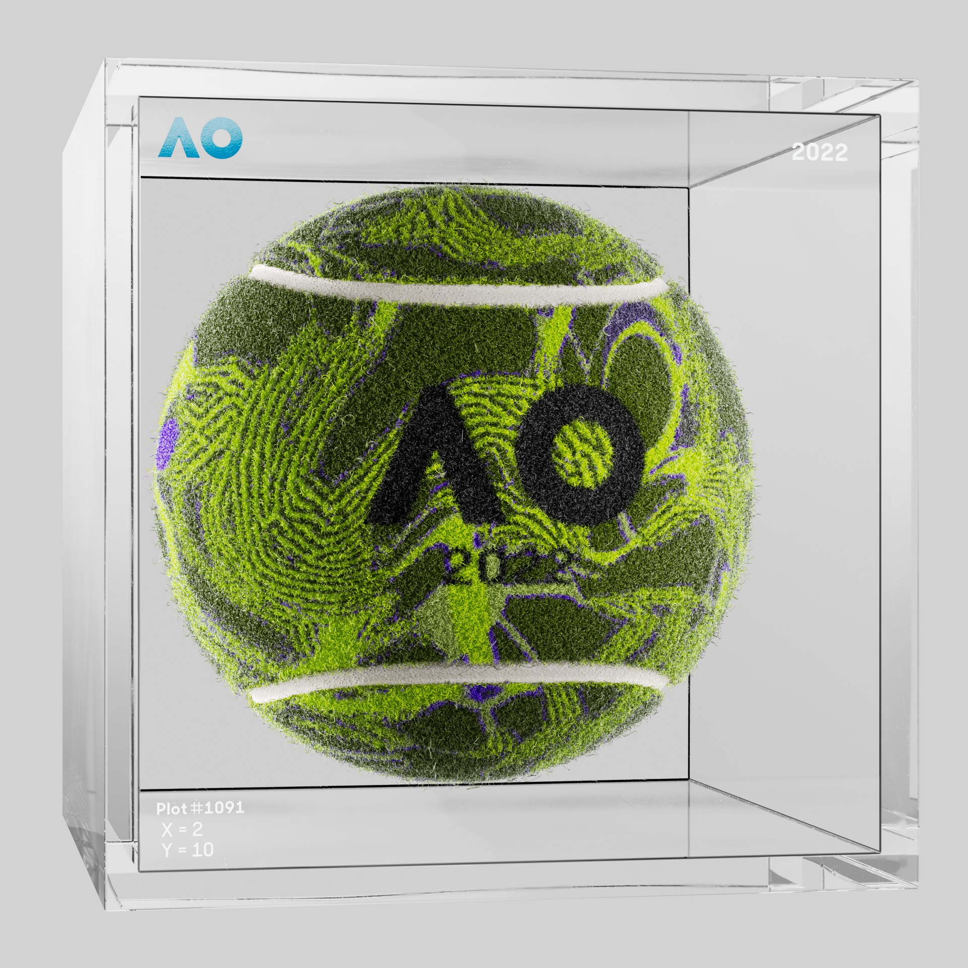 The Australian Open - The Australian Open Art Ball - AO Art Ball #4781 - NFT # 4781