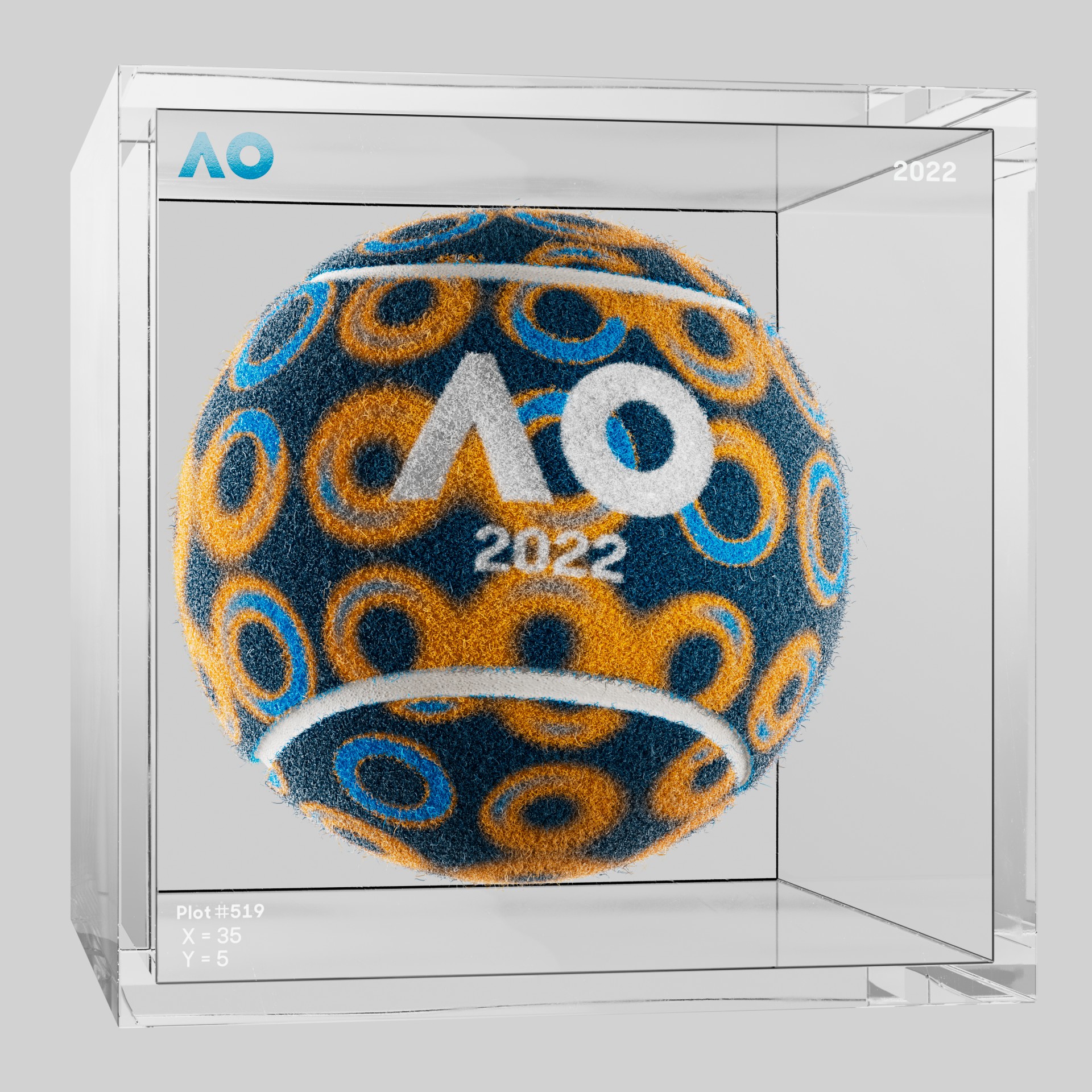 The Australian Open - The Australian Open Art Ball - AO Art Ball #4782 - NFT # 4782
