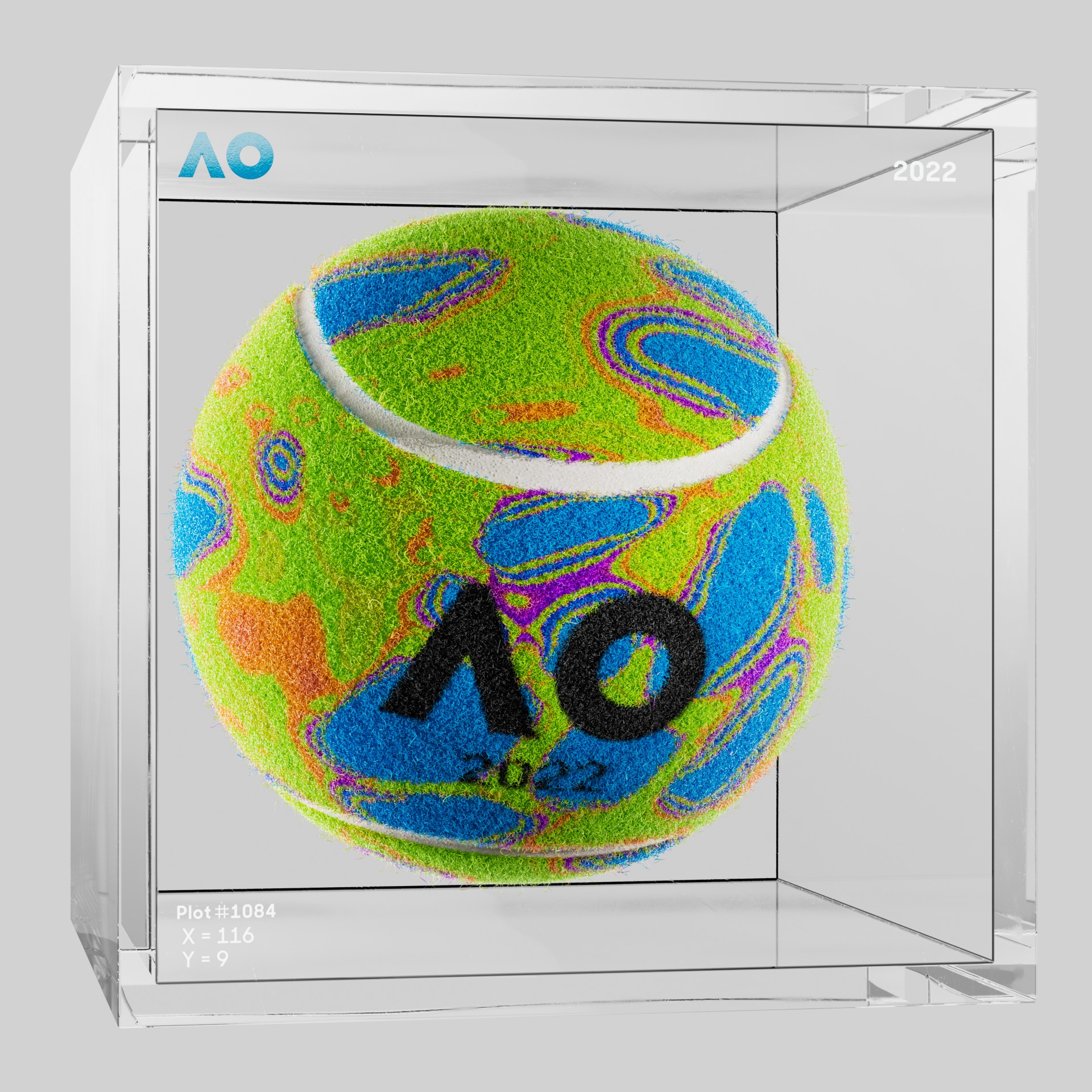 The Australian Open - The Australian Open Art Ball - AO Art Ball #4785 - NFT # 4785